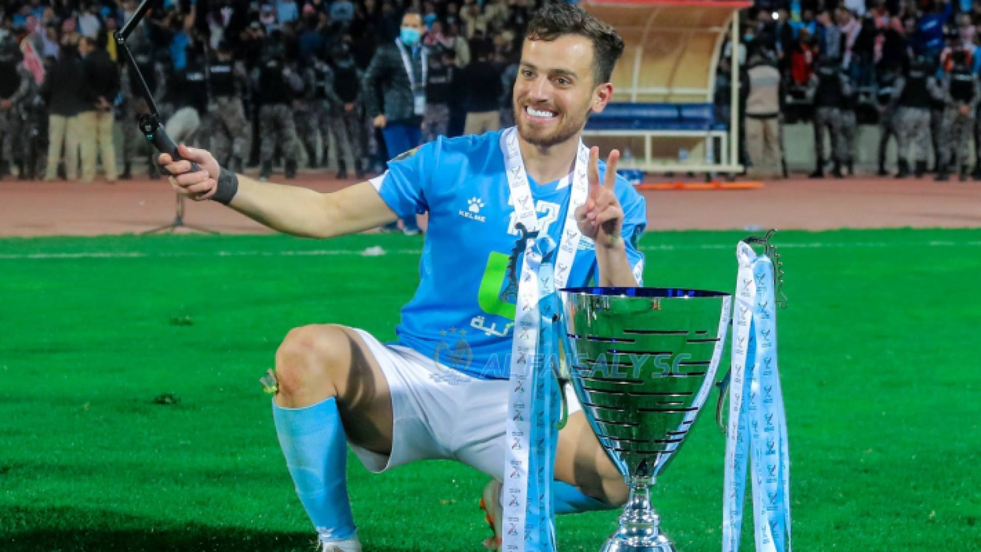 اللاعب العطار نقلا عن صفحة النادي الفيصلي