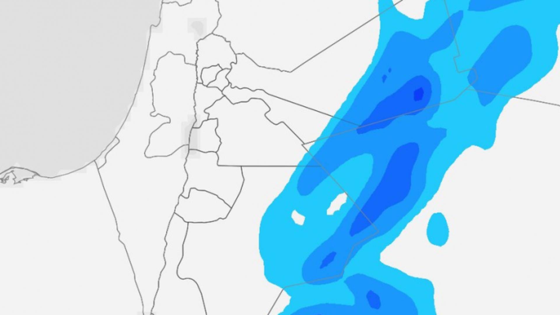 إلى متى سيستمر تأثير حالة من عدم الاستقرار الجوي على جنوب وشرق الأردن؟