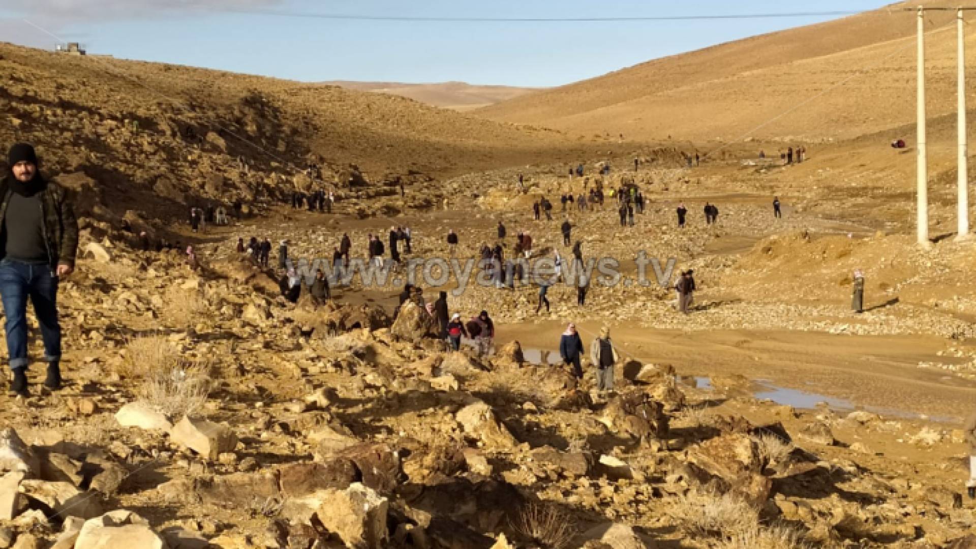 من عمليات البحث عن الشاب المفقود