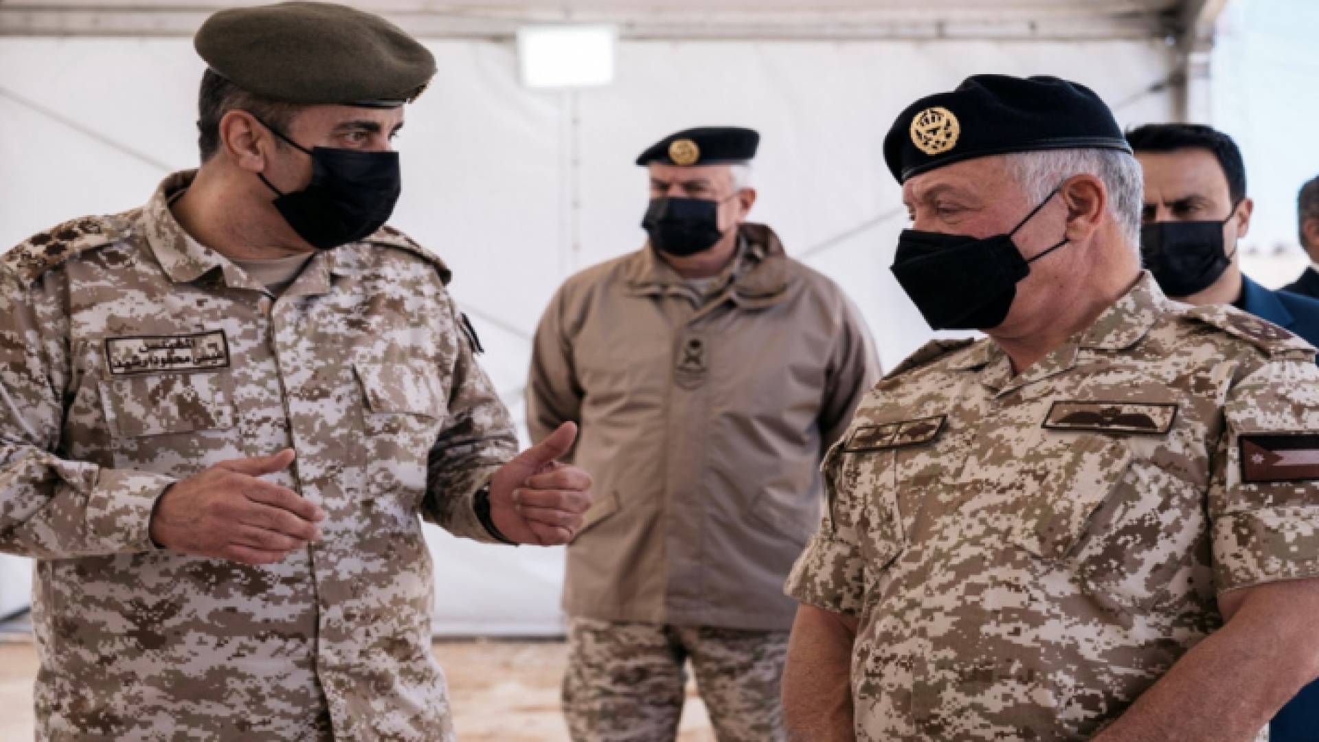 جانب من زيارة جلالة الملك