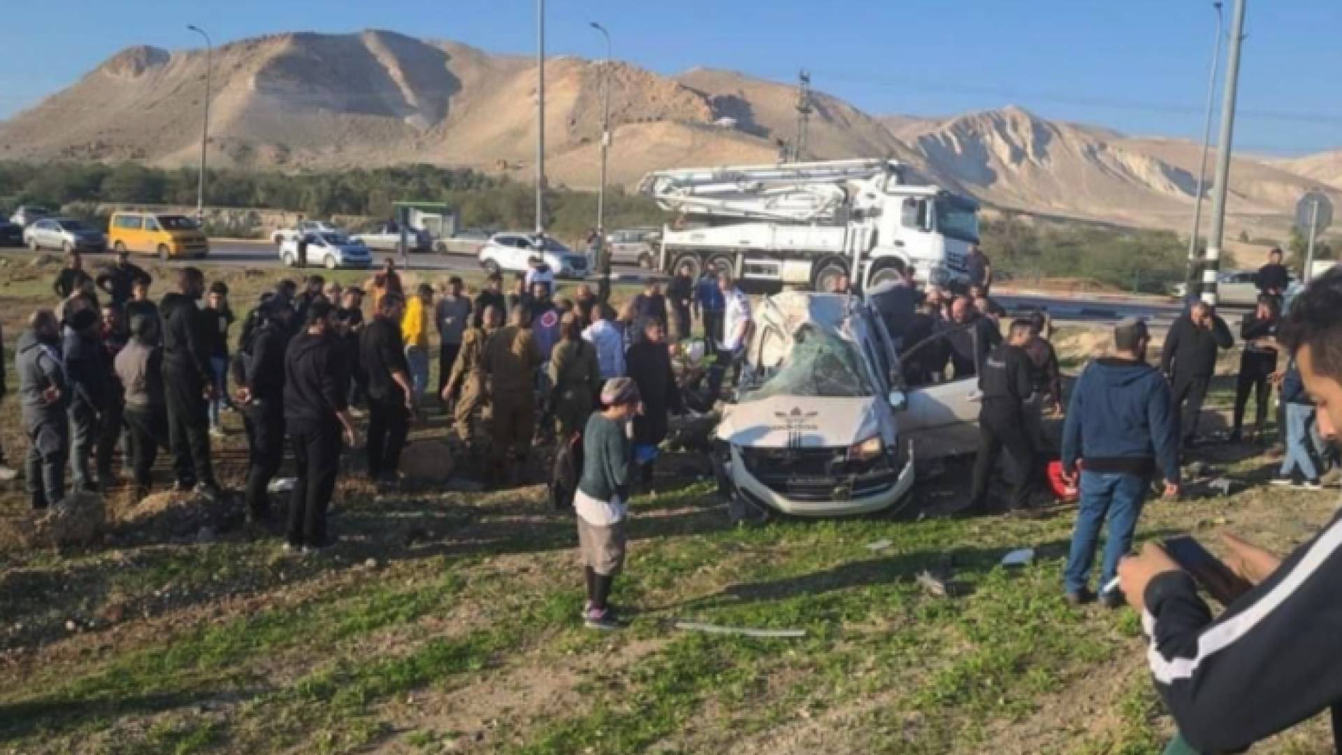 حادث السير الذي راح ضحيته 9 فلسطينيين