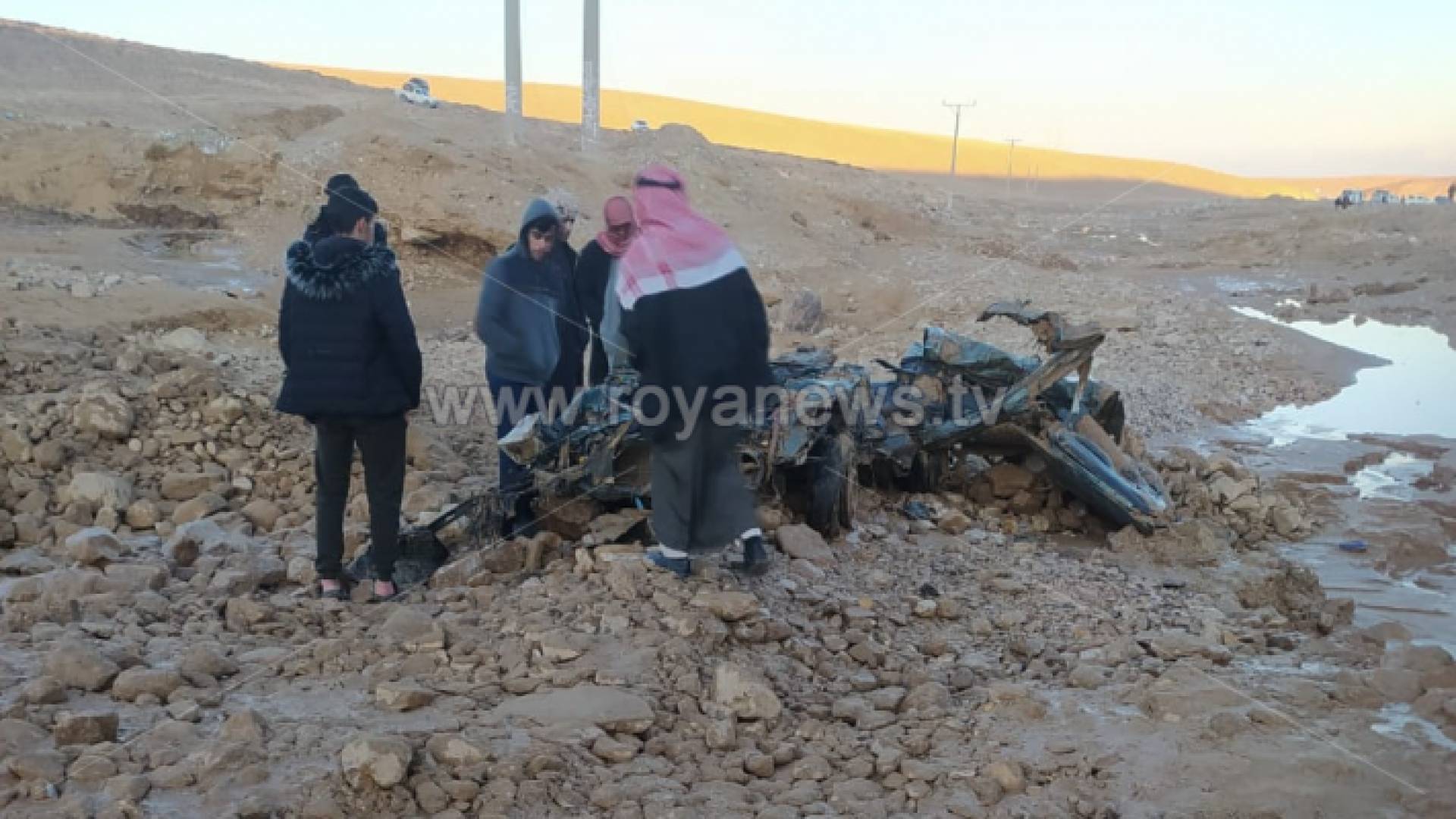 صورة المركبة التي كان يستلقها الشاب المفقود