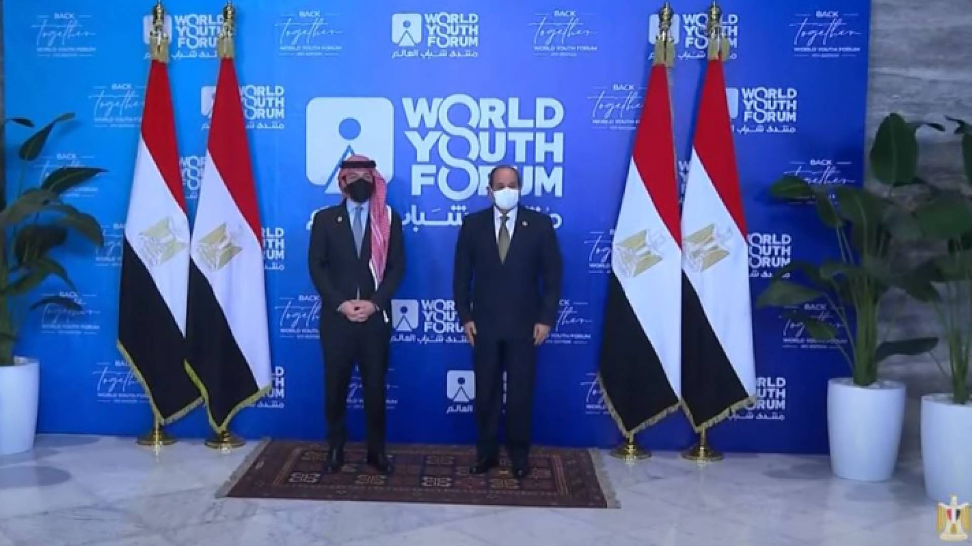 من استقبال الرئيس المصري عبد الفتاح السيسي لولي العهد