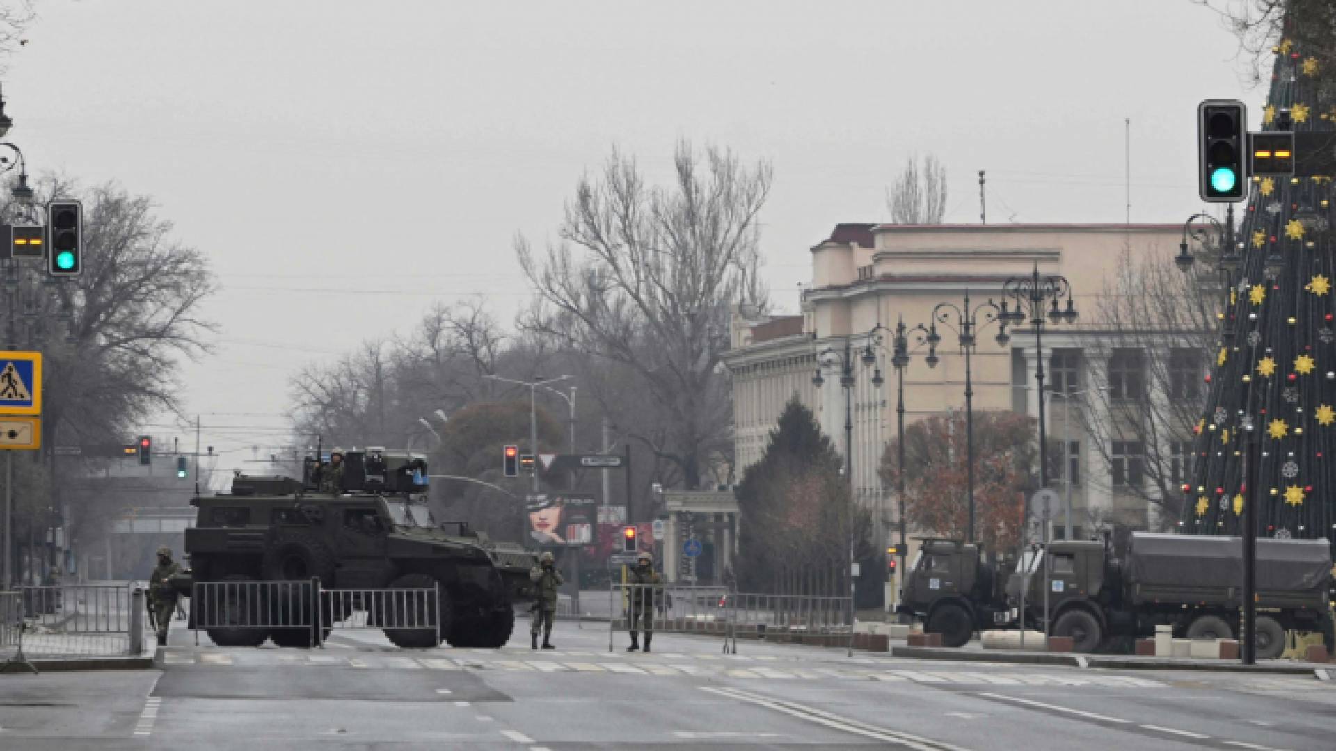 آليات عسكرية في كازاخستان