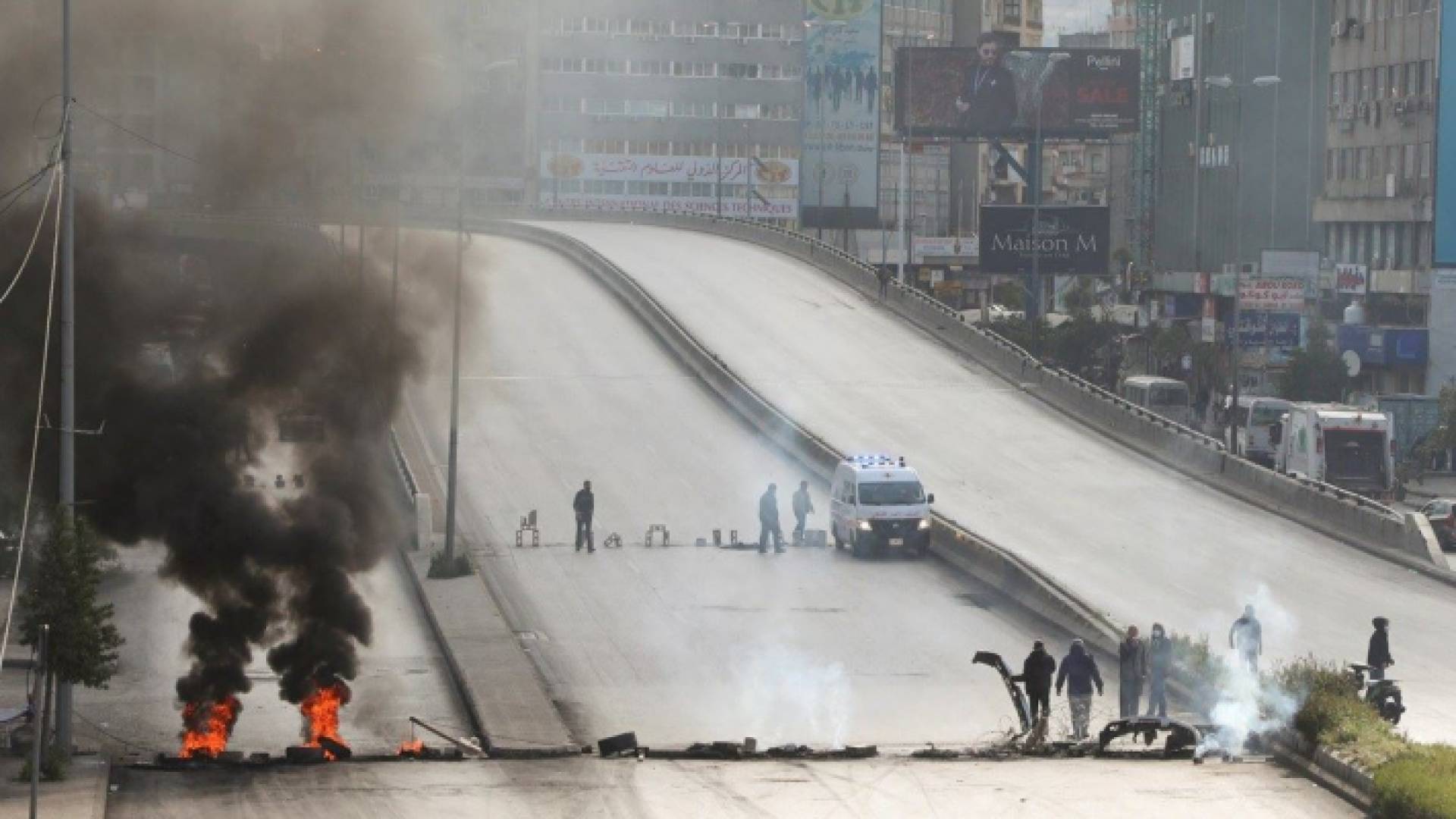 من الاحتجاجات في لبنان