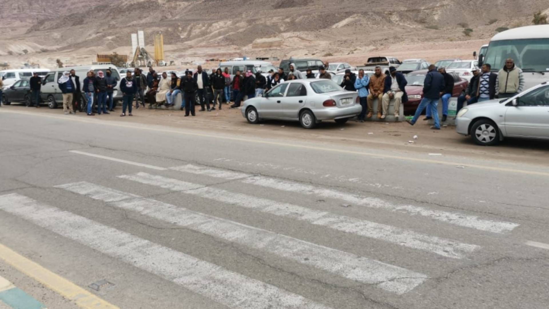 جانب من الوقفة الاحتجاجية