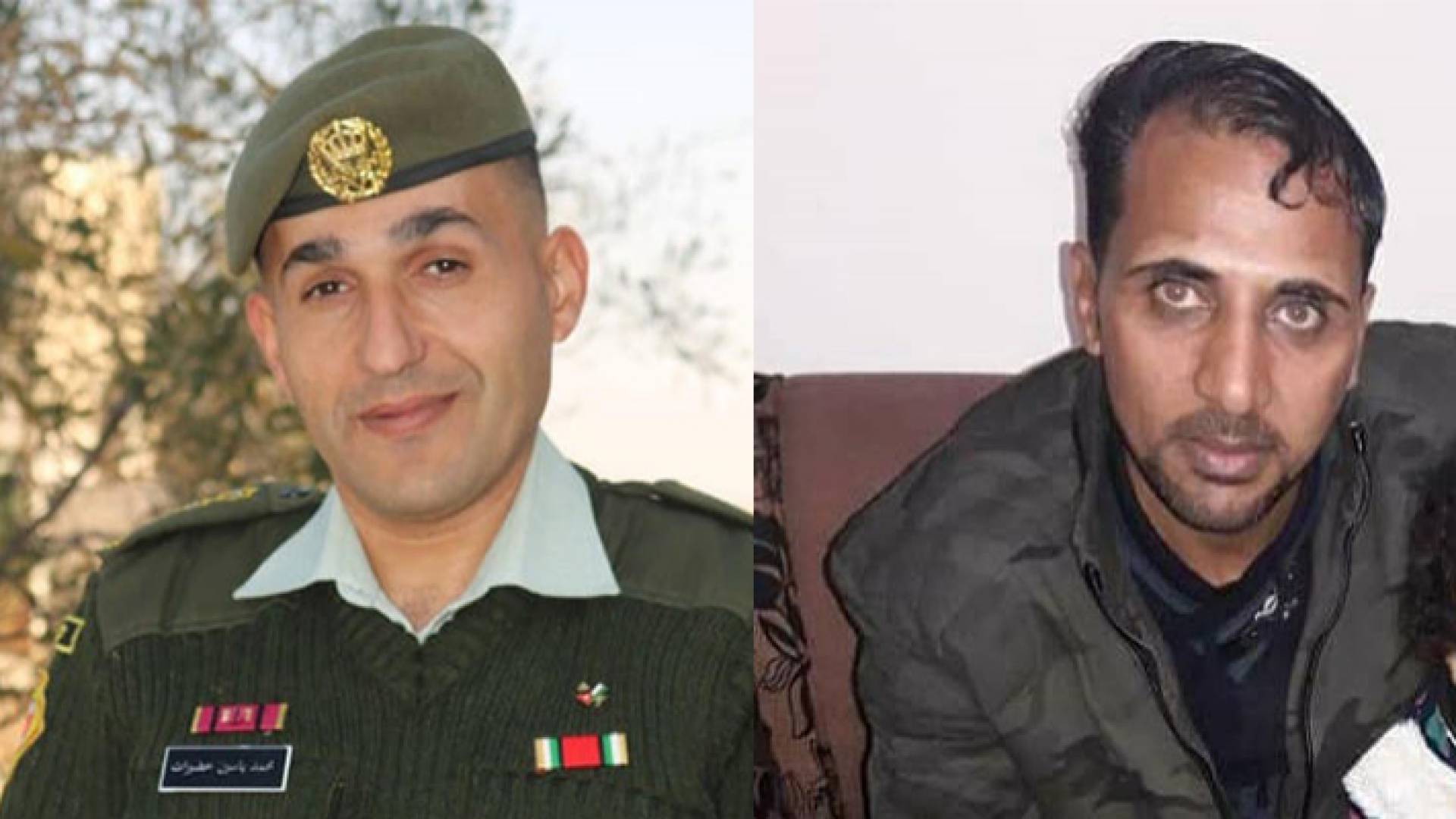 الشهيدان محمد المشاقبة (يمين) ومحمد الخضيرات (يسار)