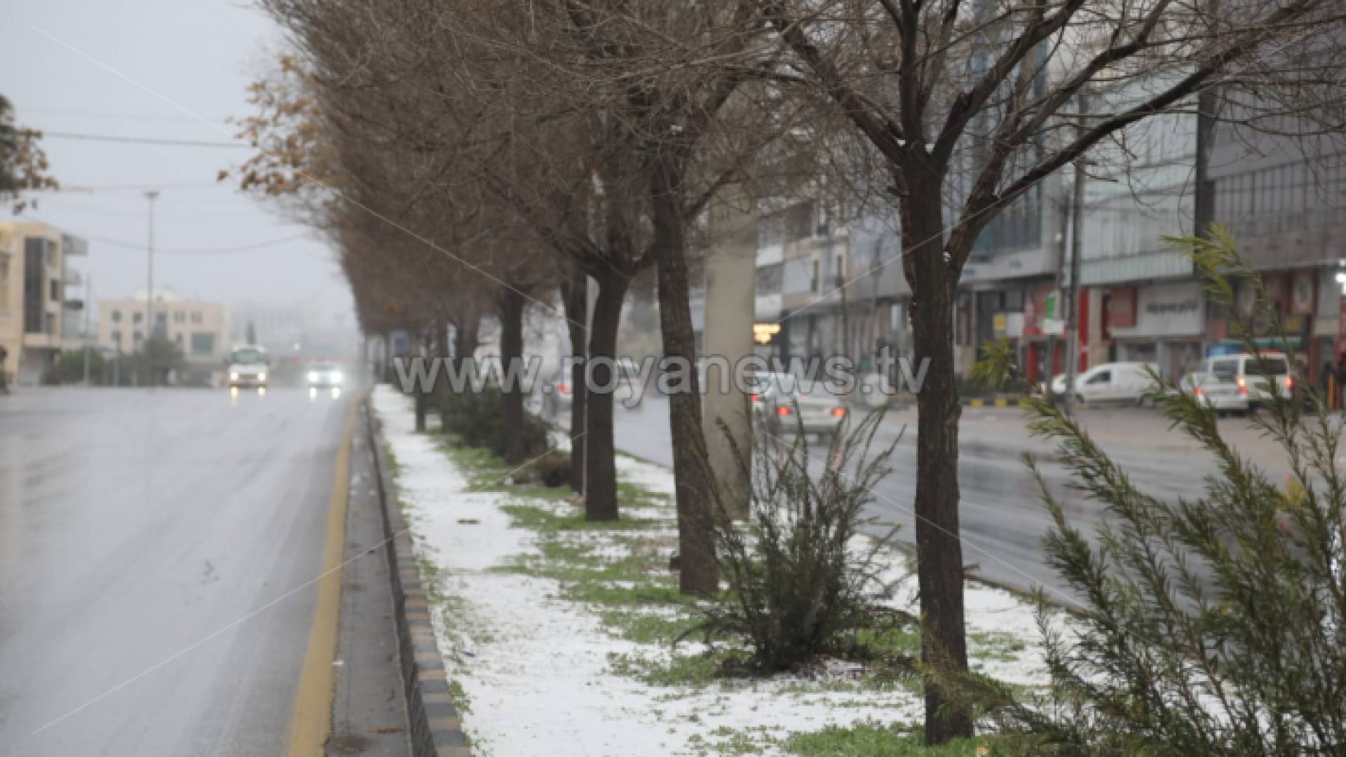 ثلوج في العاصمة عمان صباح الأربعاء
