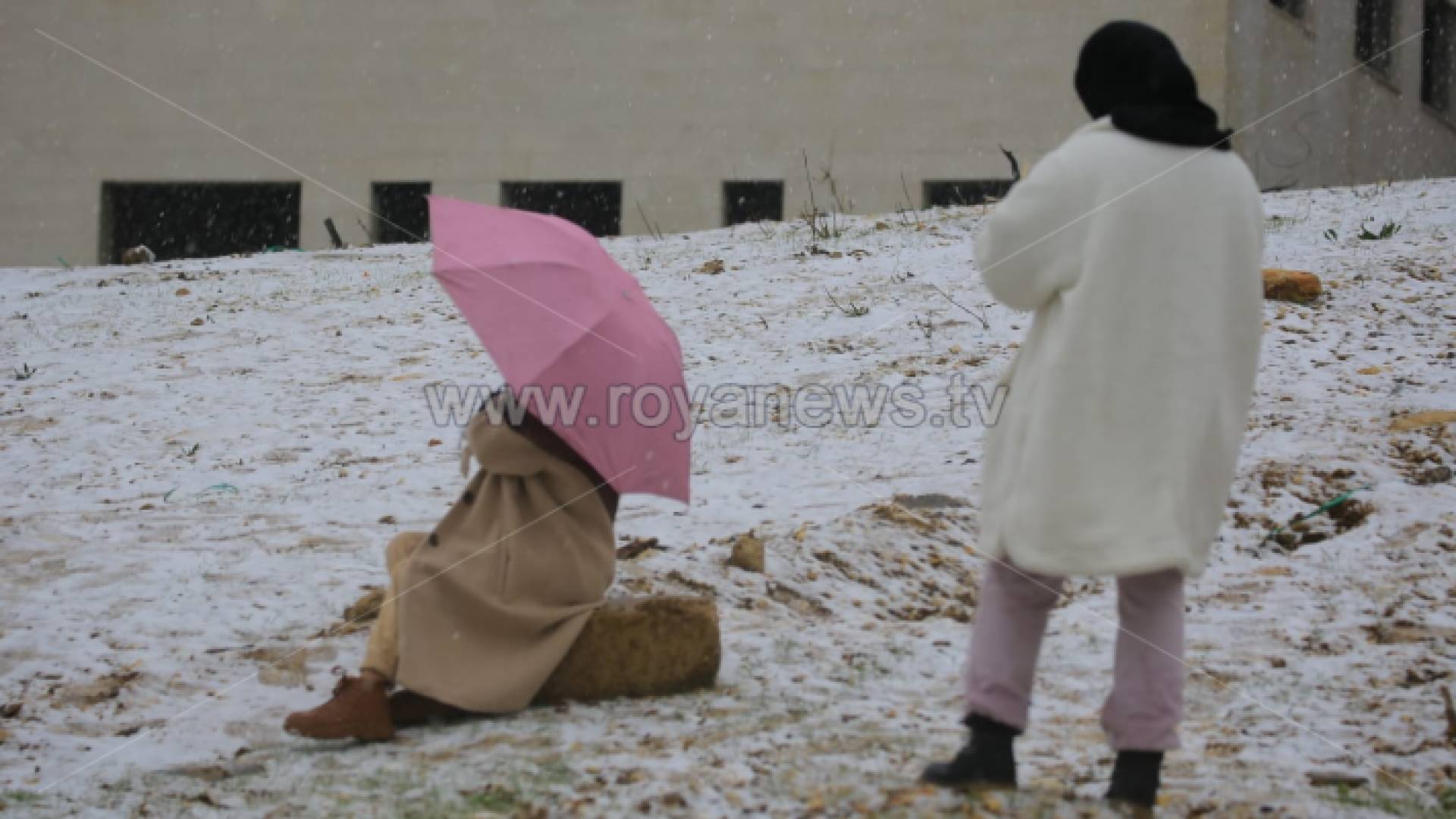 ثلوج في العاصمة عمان