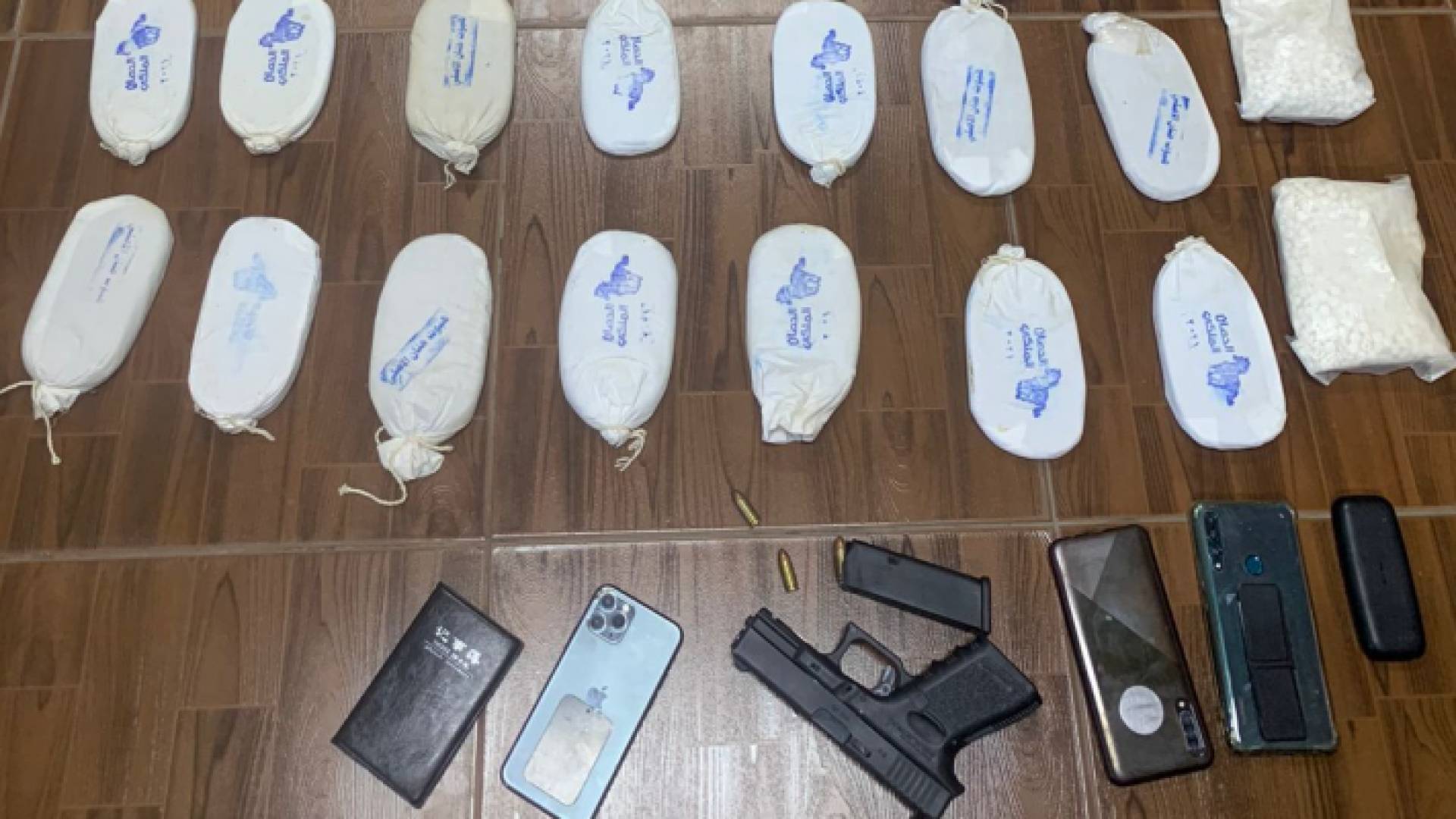 جانب من المضبوطات