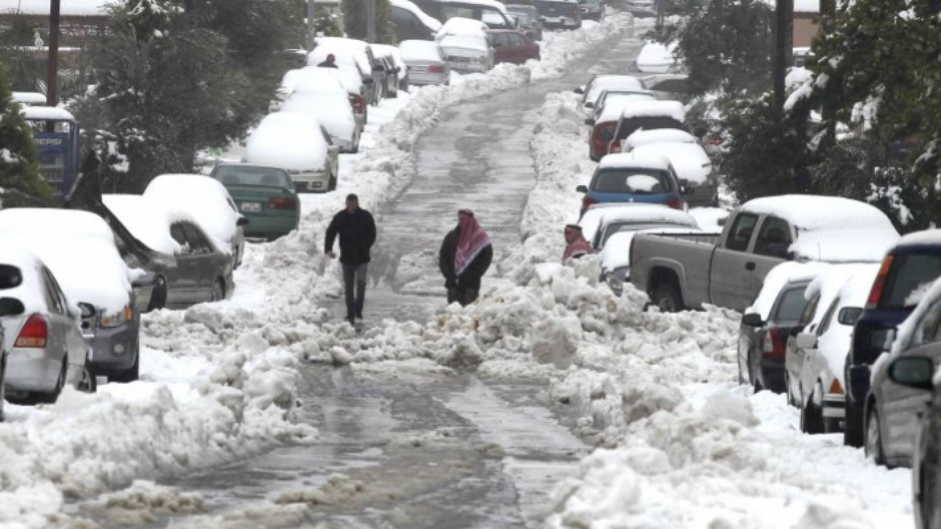 ثلوج في الأردن - ارشيفية