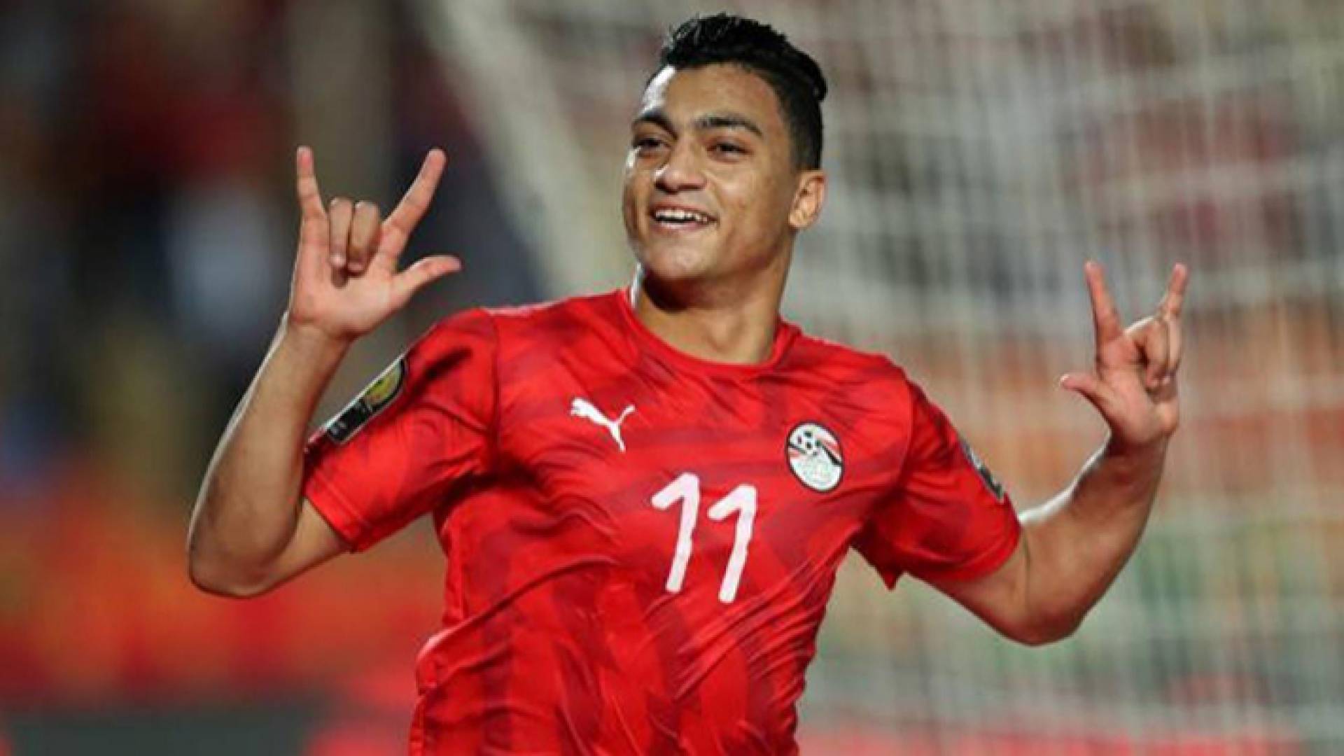 لاعب المنتخب المصري لكرة القدم مصطفى محمد