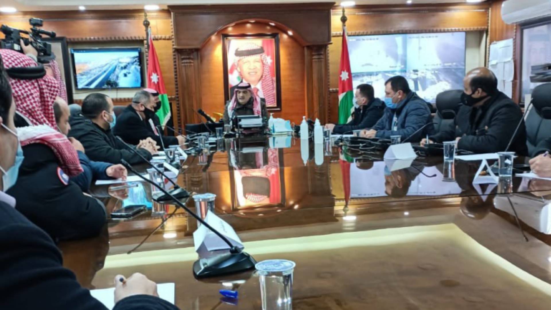 جانب من زيارة الخصاونة