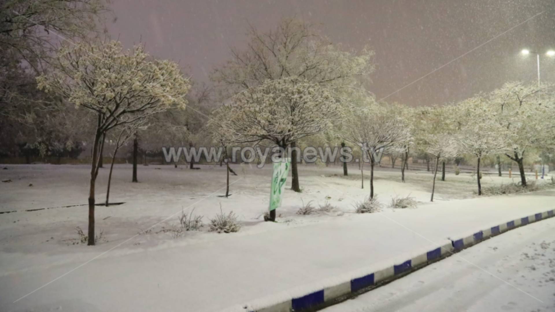 ثلوج العاصمة عمان