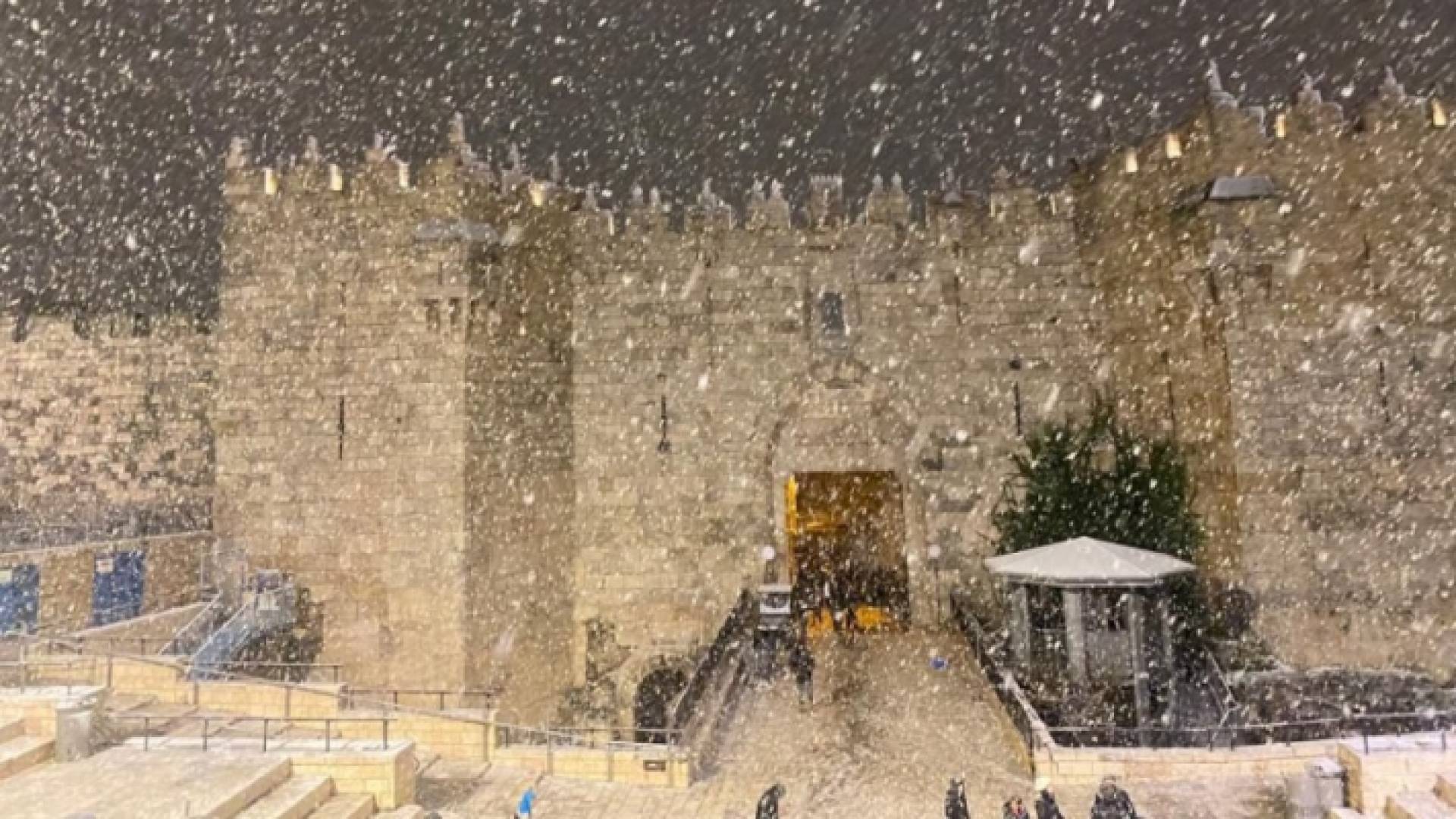 ثلوج في فلسطين