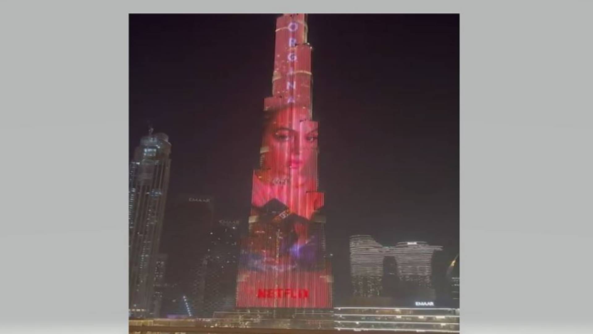 صورة جورجينا على برج خليفة