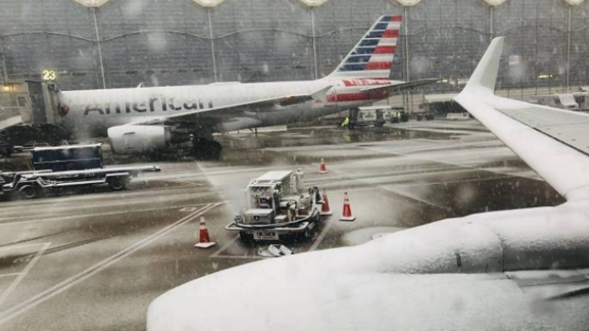 عاصفة ثلجية في أمريكا