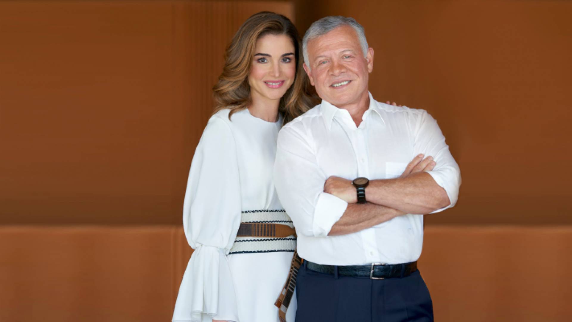 جلالة الملك عبدالله الثاني وجلالة الملكة رانيا العبدالله