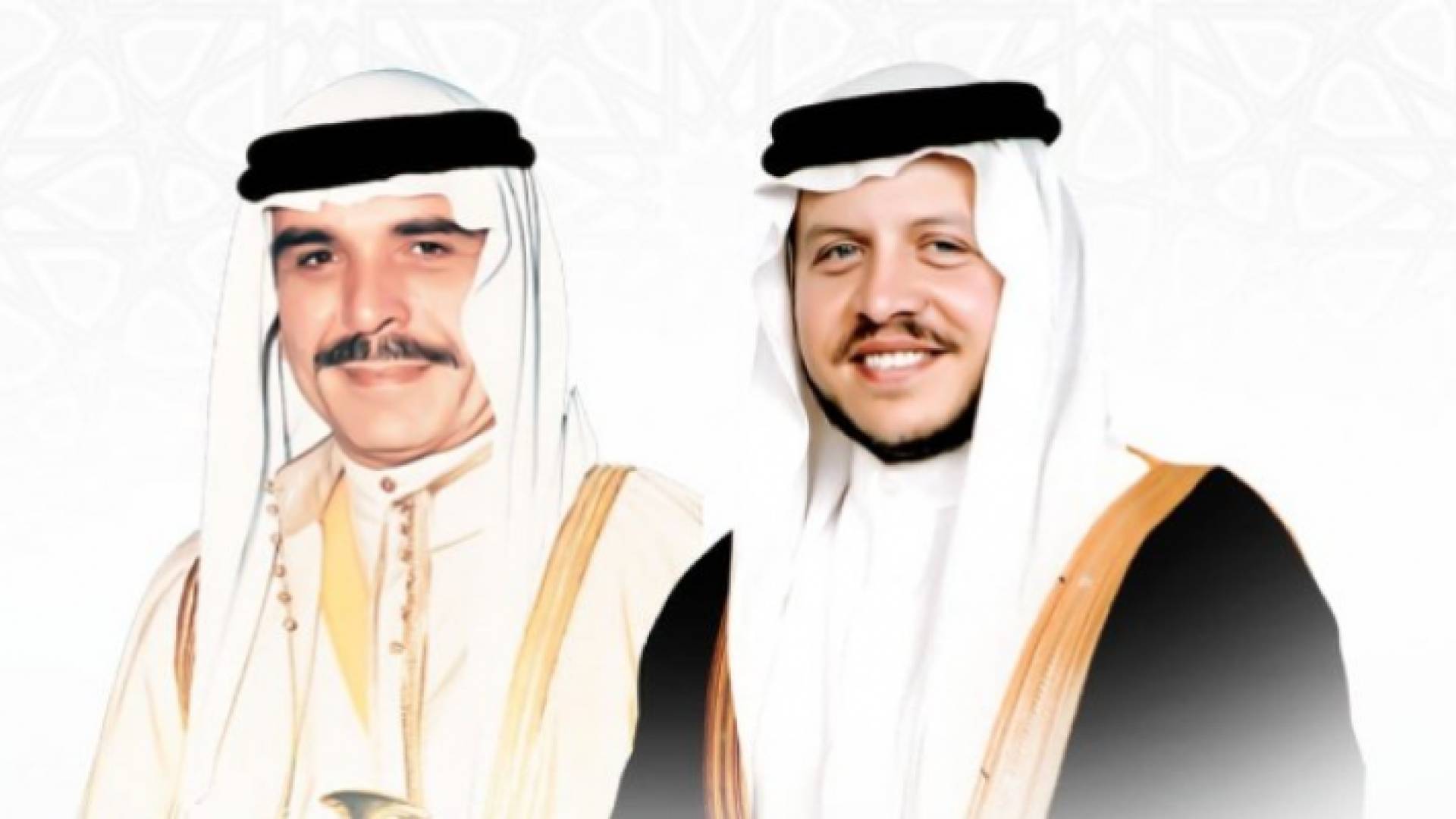 جلالة الملك الراحل الحسين بن طلال وجلالة الملك عبدالله الثاني