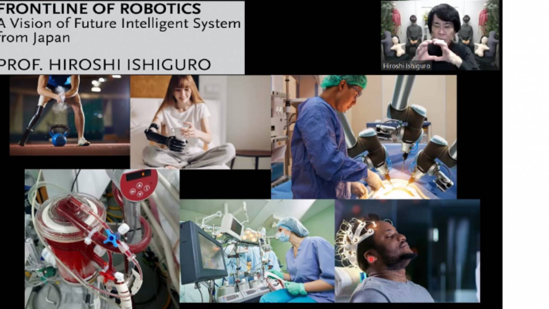 صورة للمحاضرة عبر الإنترنت