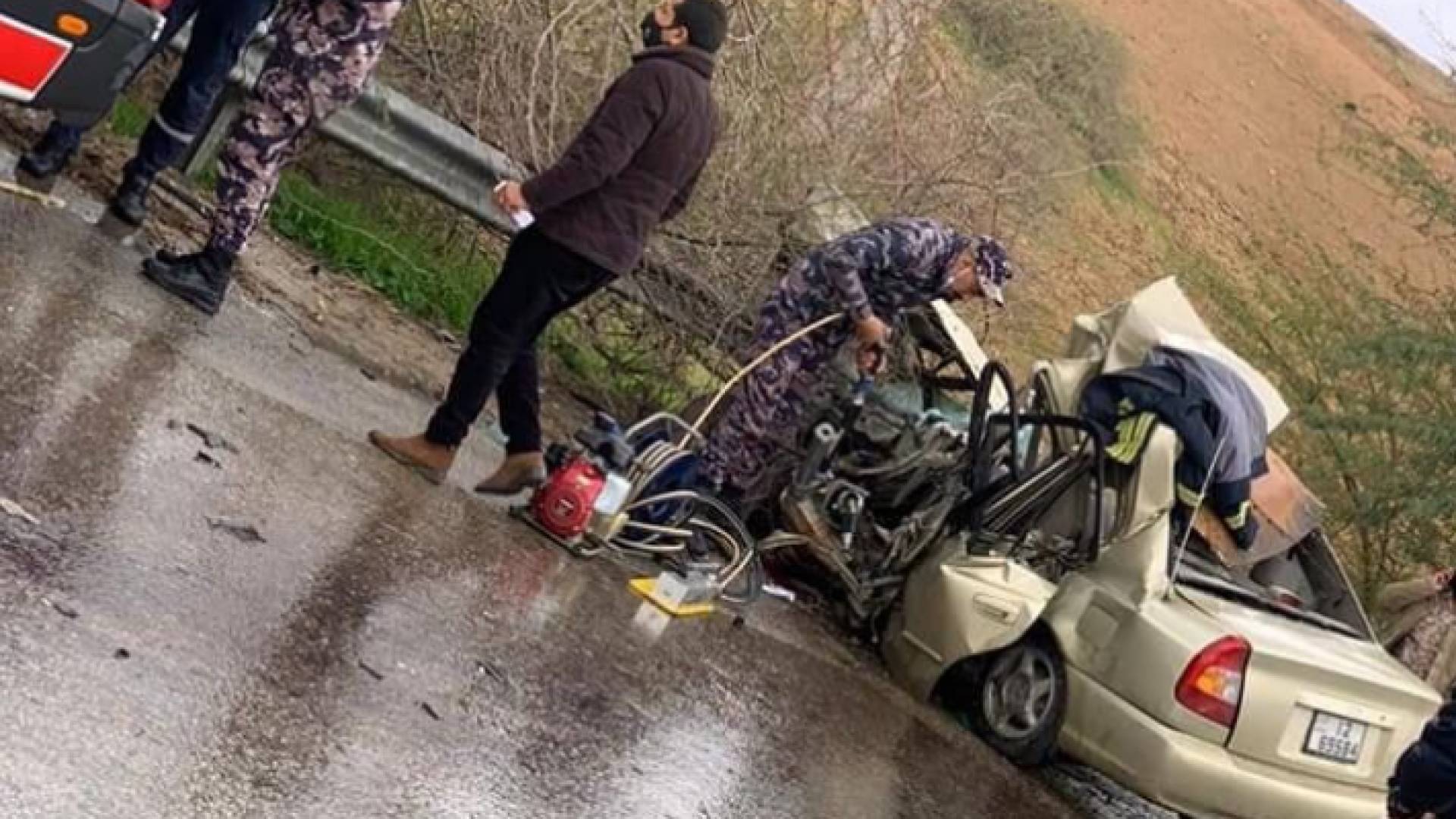 وفاة واصابات بحادث سير على طريق عمان - البحر الميت