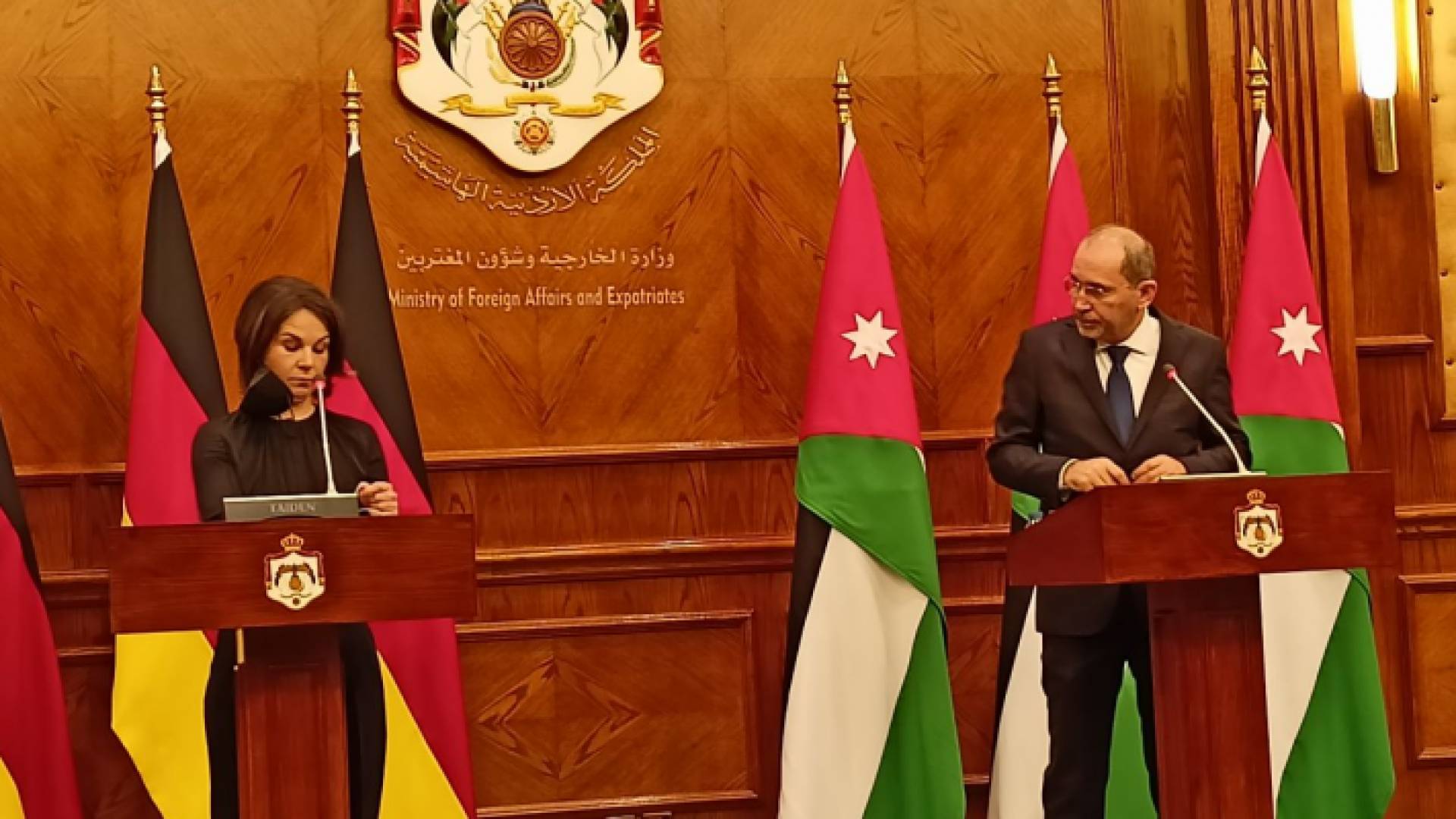 الصفدي يتلقي نظيرته الألمانية