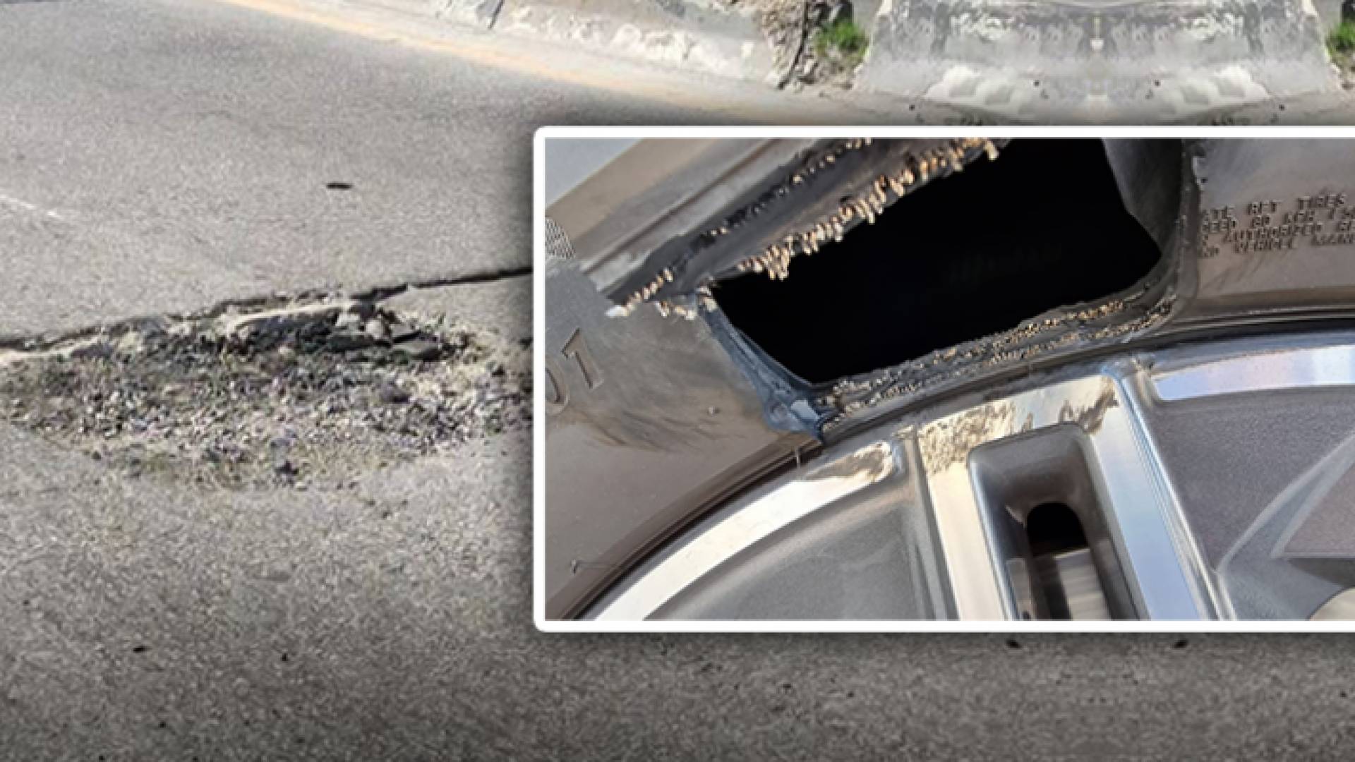 حفرة تعطب عجلات المركبات في عبدون بعمان