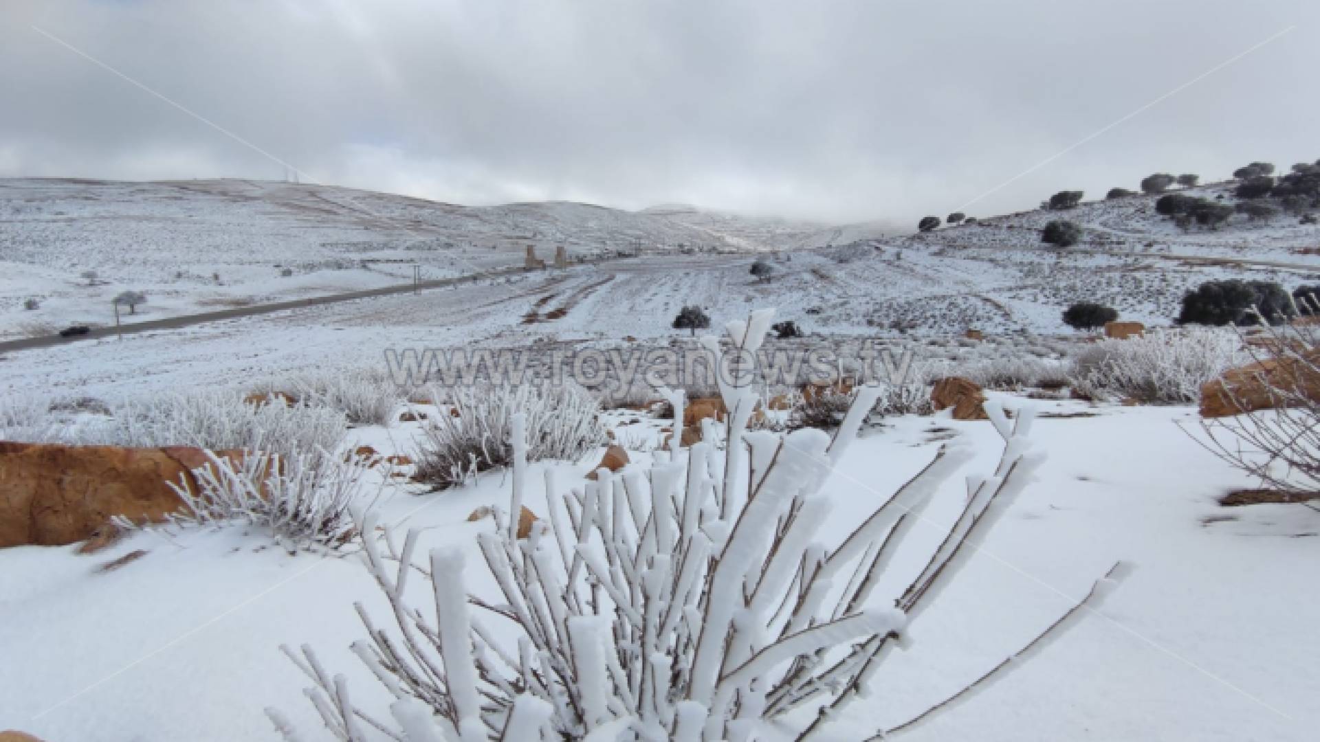 الثلوج في محافظة معان - أرشيفية