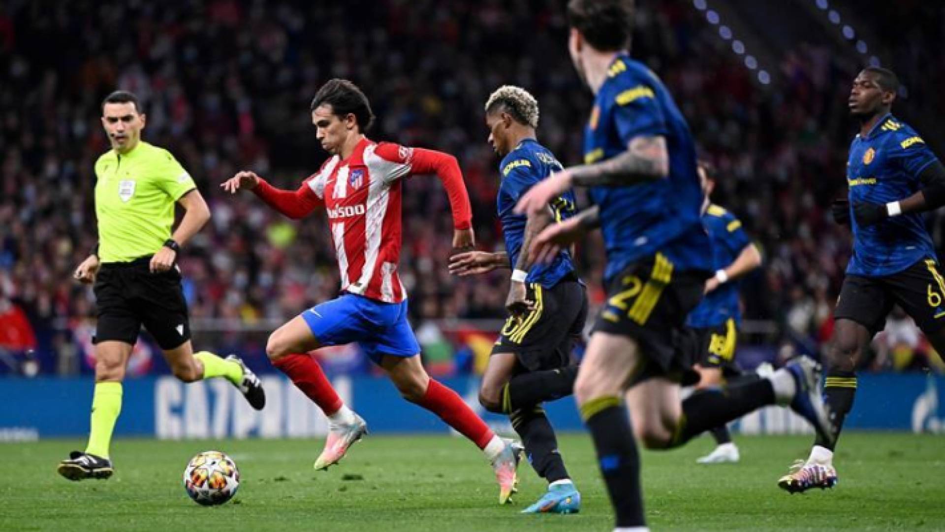 التعادل 1-1 يحسم مواجهة مانشستر يونايتد واتلتيكو مدريد