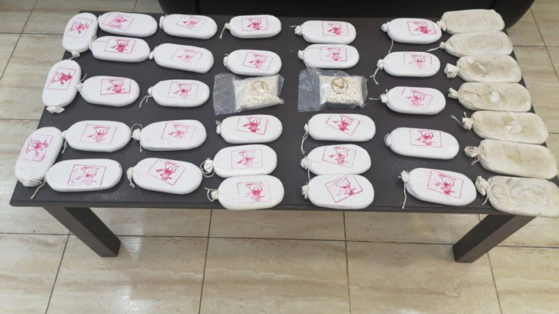 جزء من المضبوطات