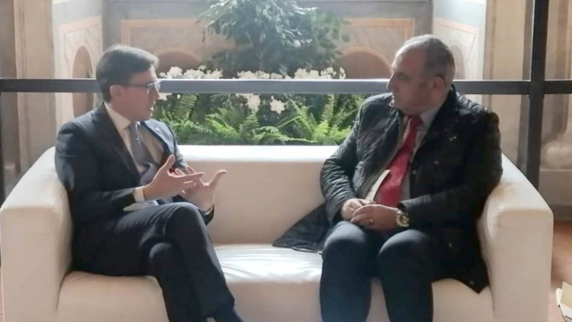 الشواربة على هامش مشاركته في المؤتمر