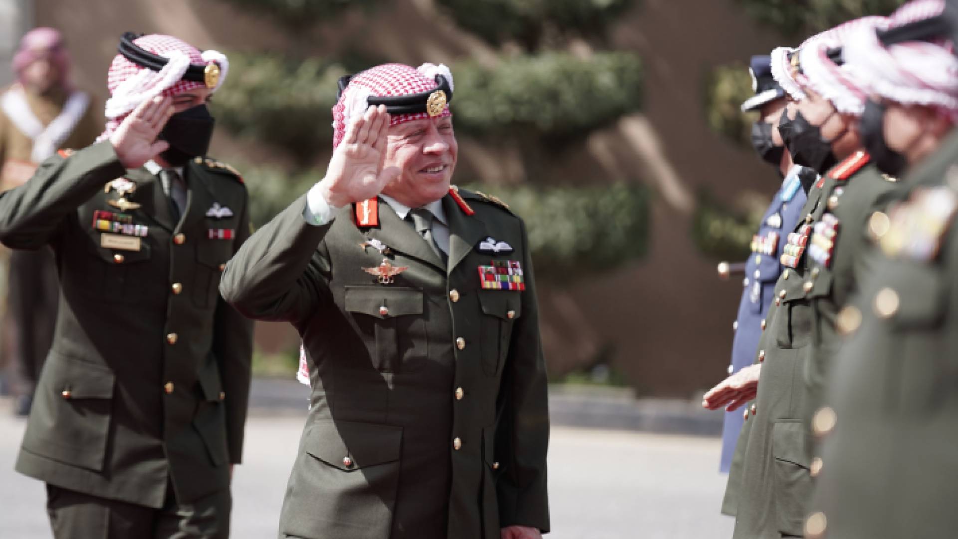 جلالة الملك عبدالله الثاني وولي العهد الأمير الحسين