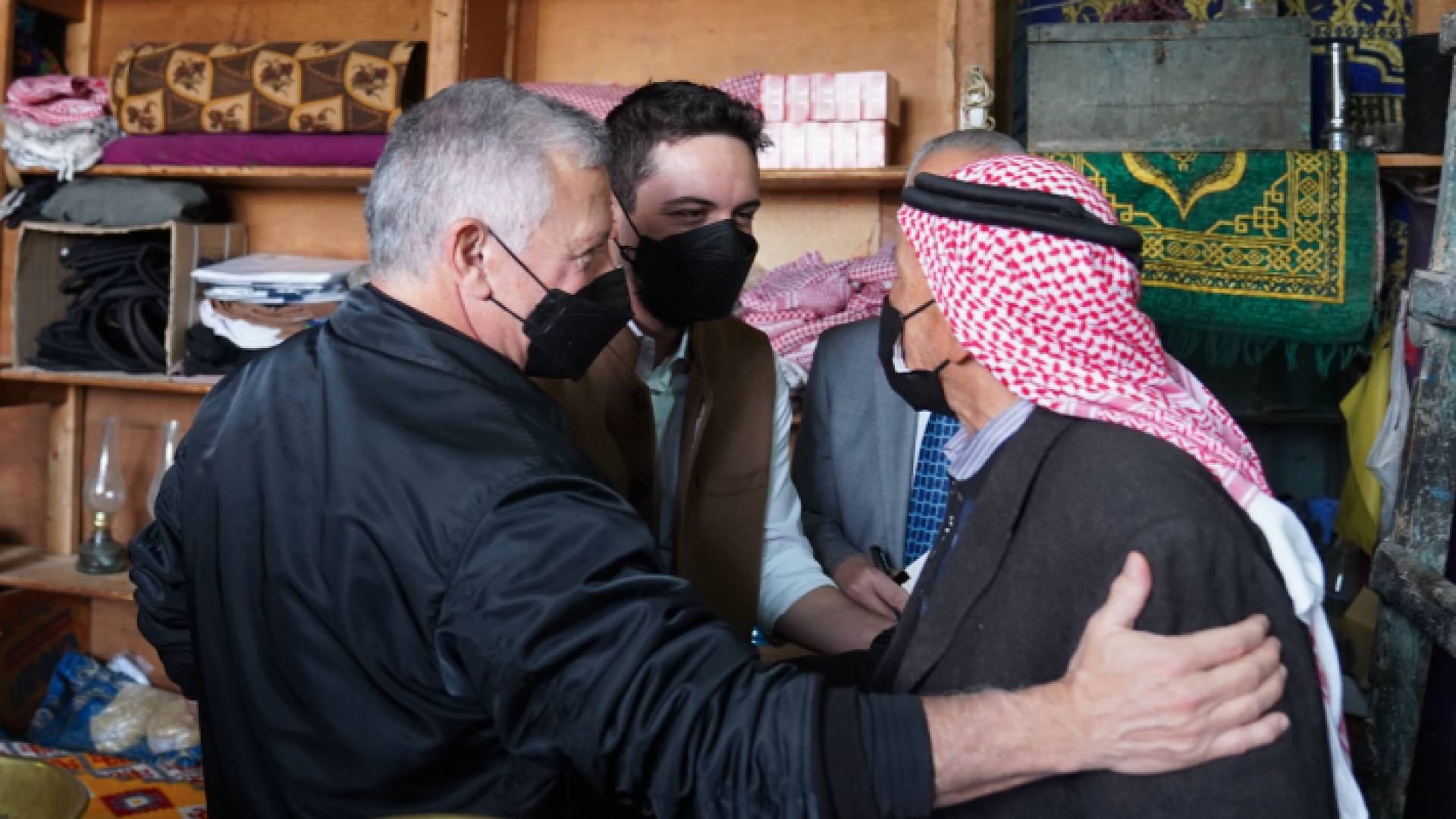 من زيارة جلالة الملك عبد الله الثاني وولي العهد إلى معان