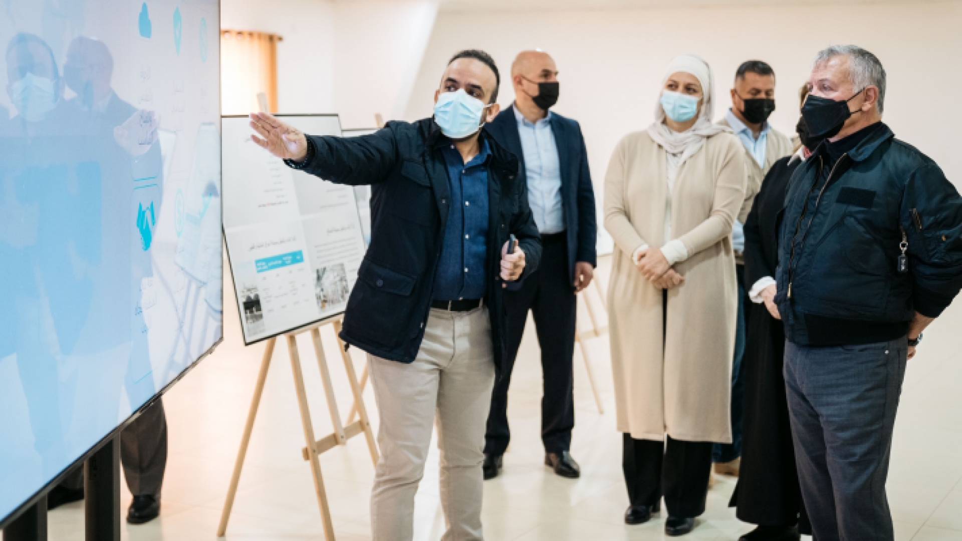 من زيارة جلالة الملك إلى مشروع المربع الصحي للمواشي