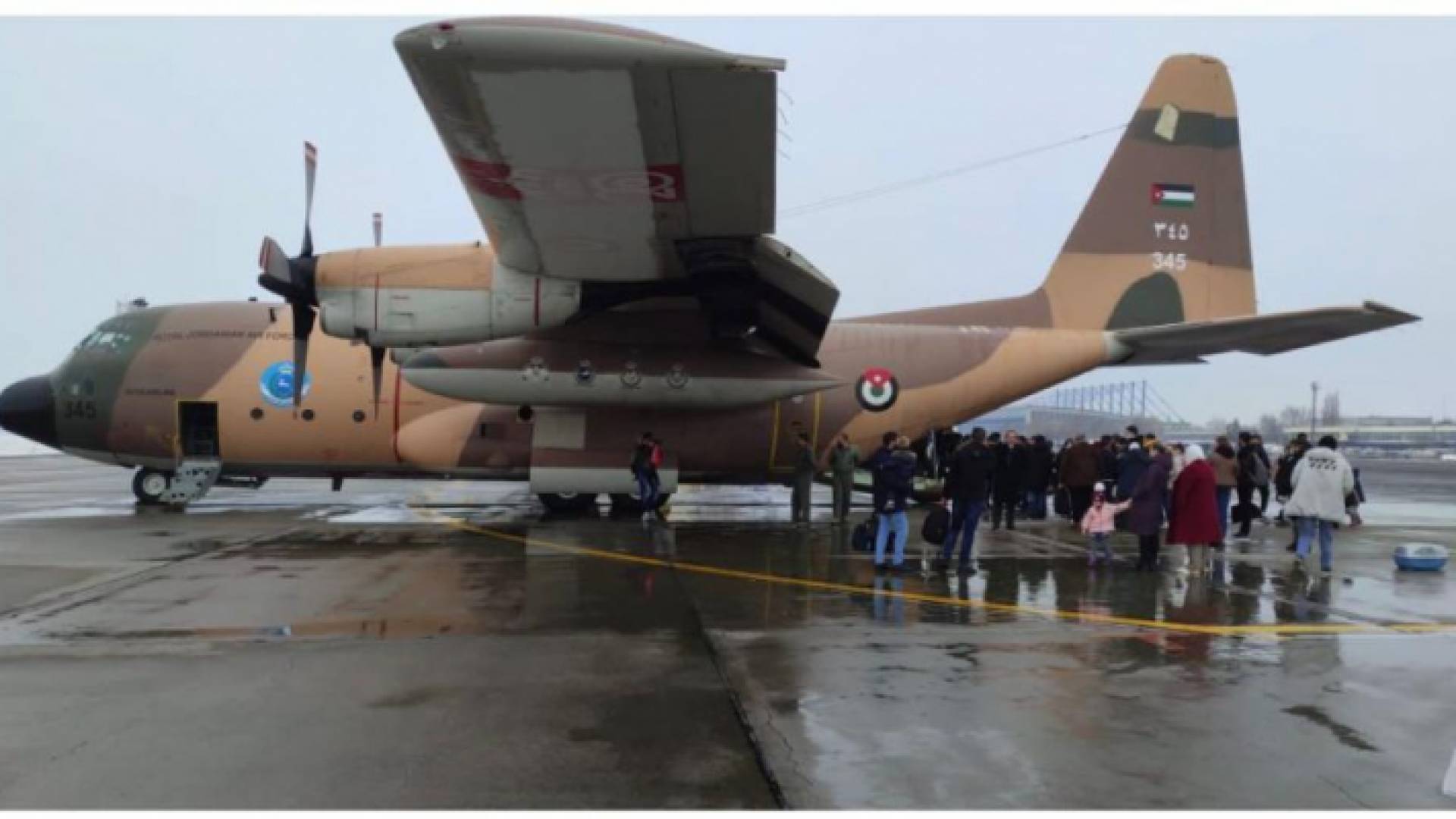 طائرة إجلاء التابعة لسلاح الجو الملكي الأردني