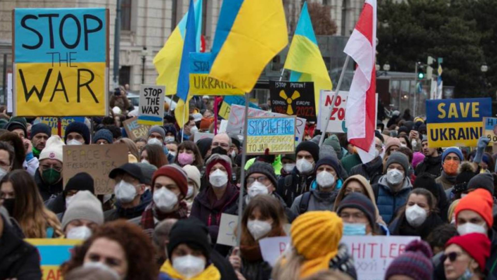 تظاهرات في عدة مدن أوروبية للمطالبة بإرساء السلام في أوكرانيا