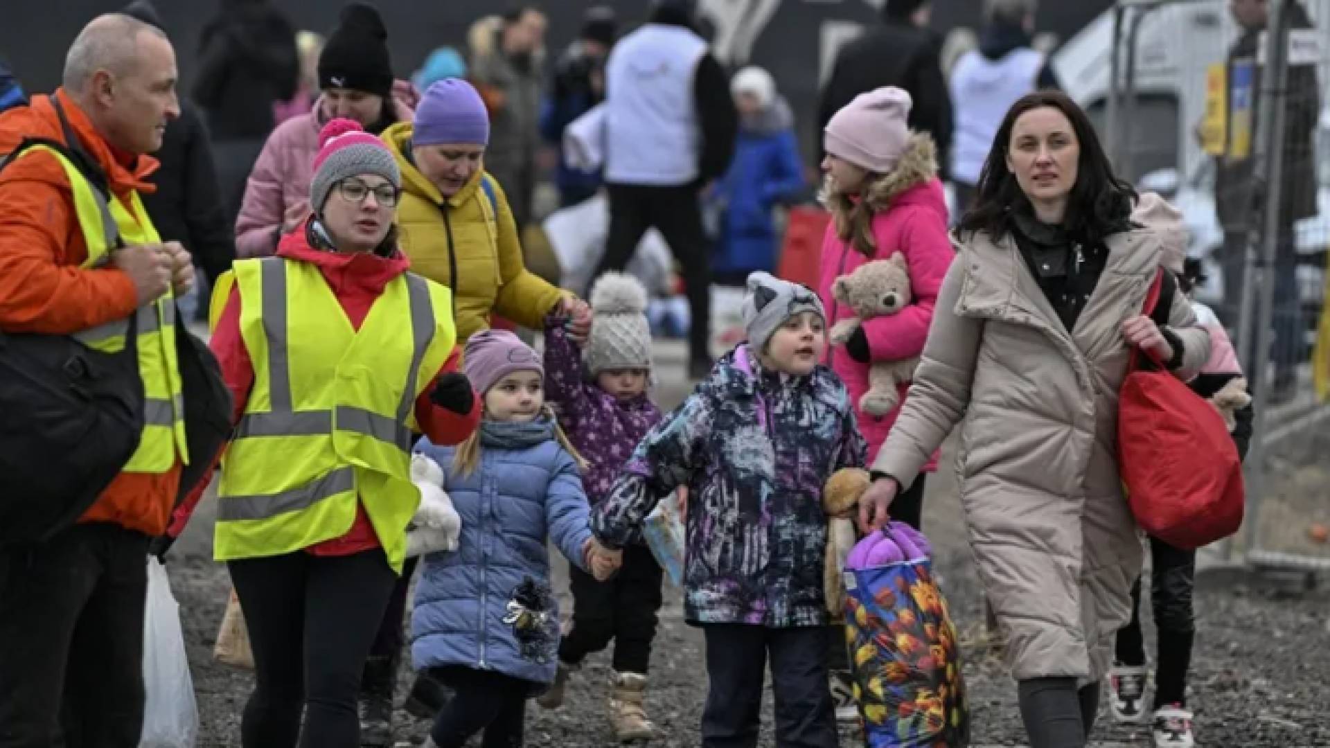 لاجئون اوكرانيون