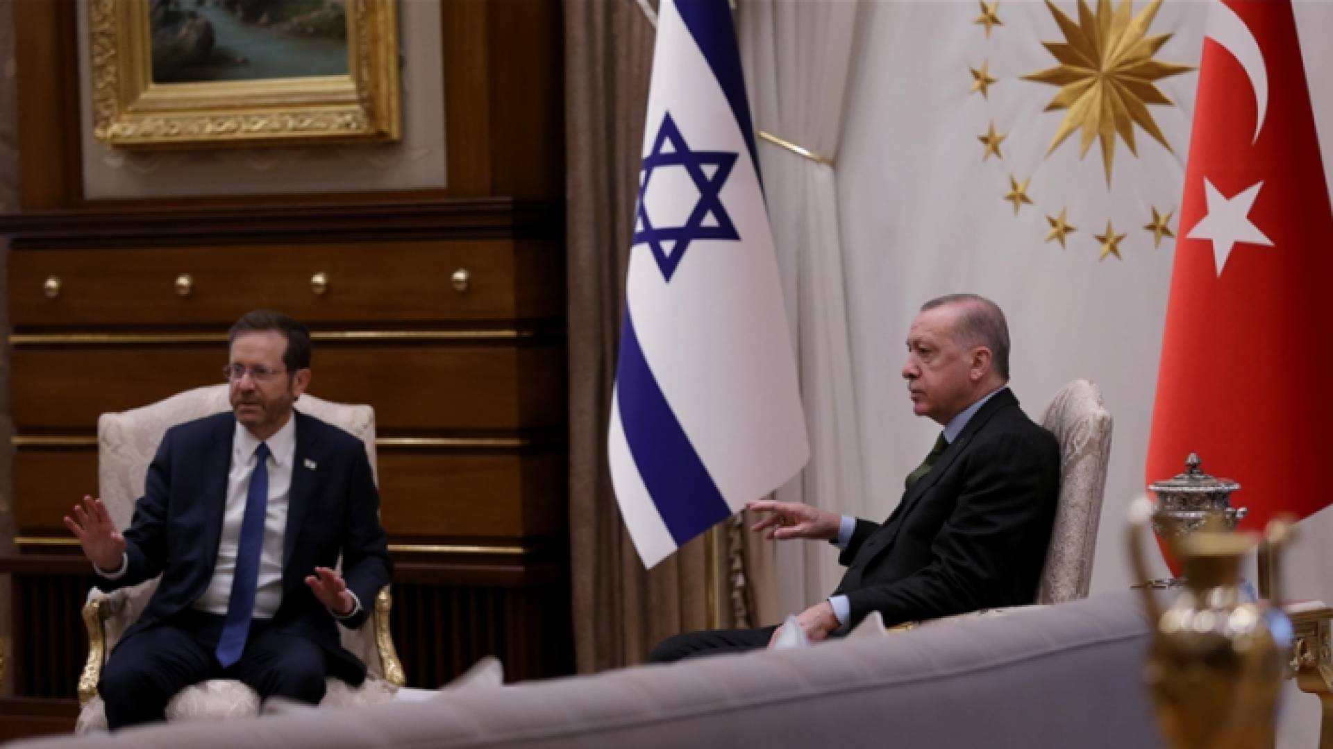 رئيس كيان الاحتلال الإسرائيلي يشكر أردوغان على حفاوة الاستقبال