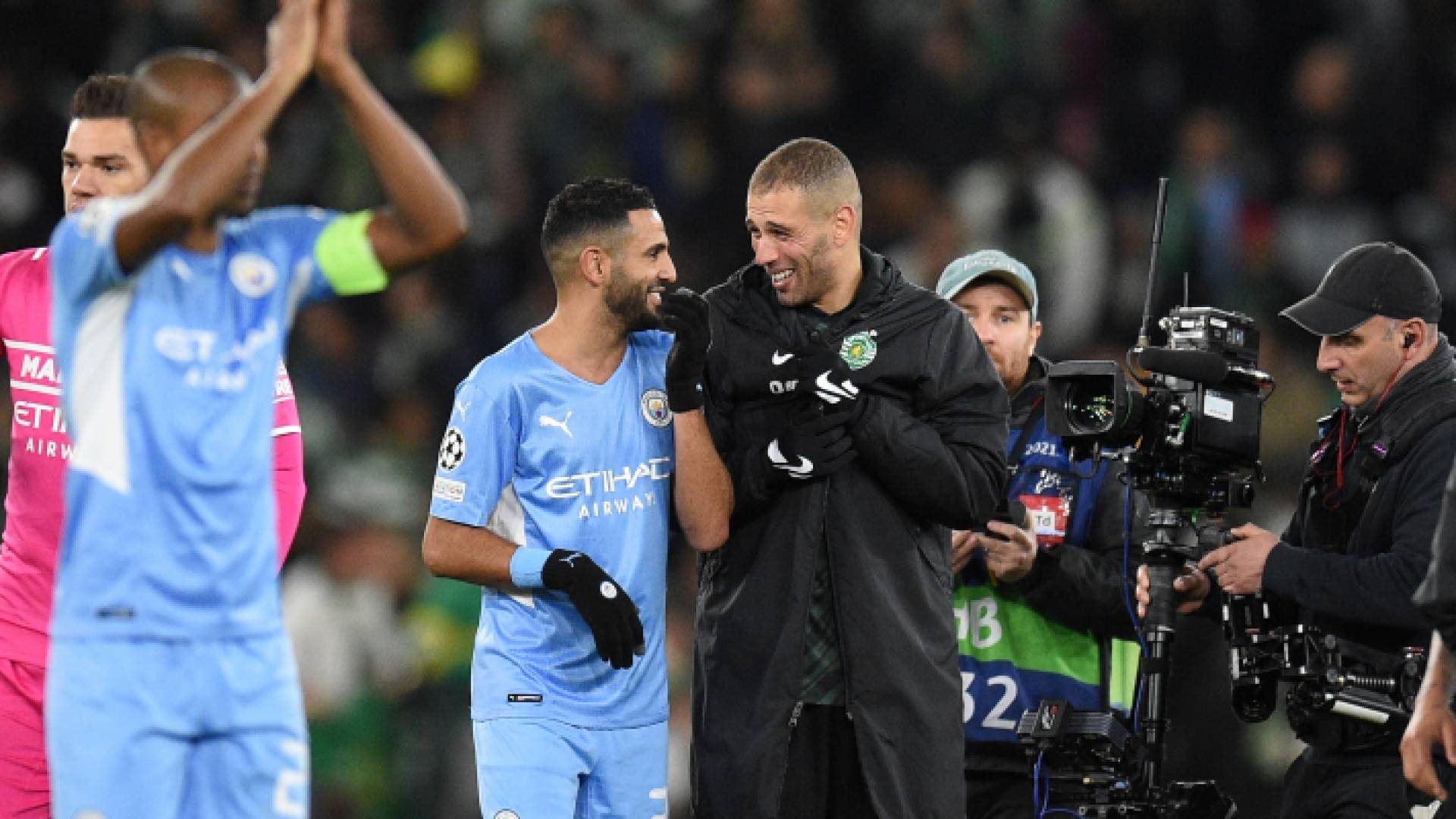 لاعبو فريق مانشستر سيتي