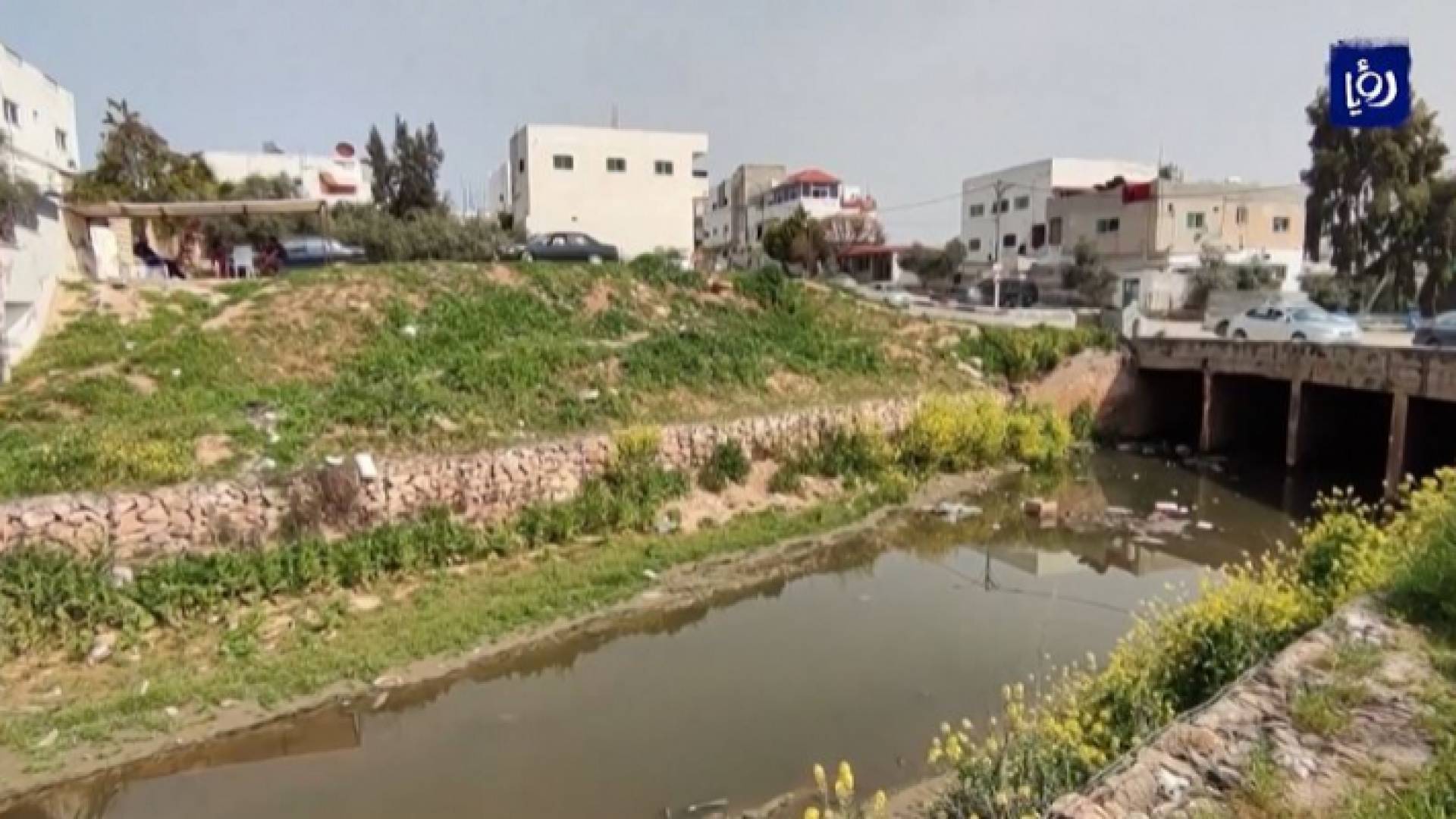 فيضان مياه الصرف الصحي في الرمثا