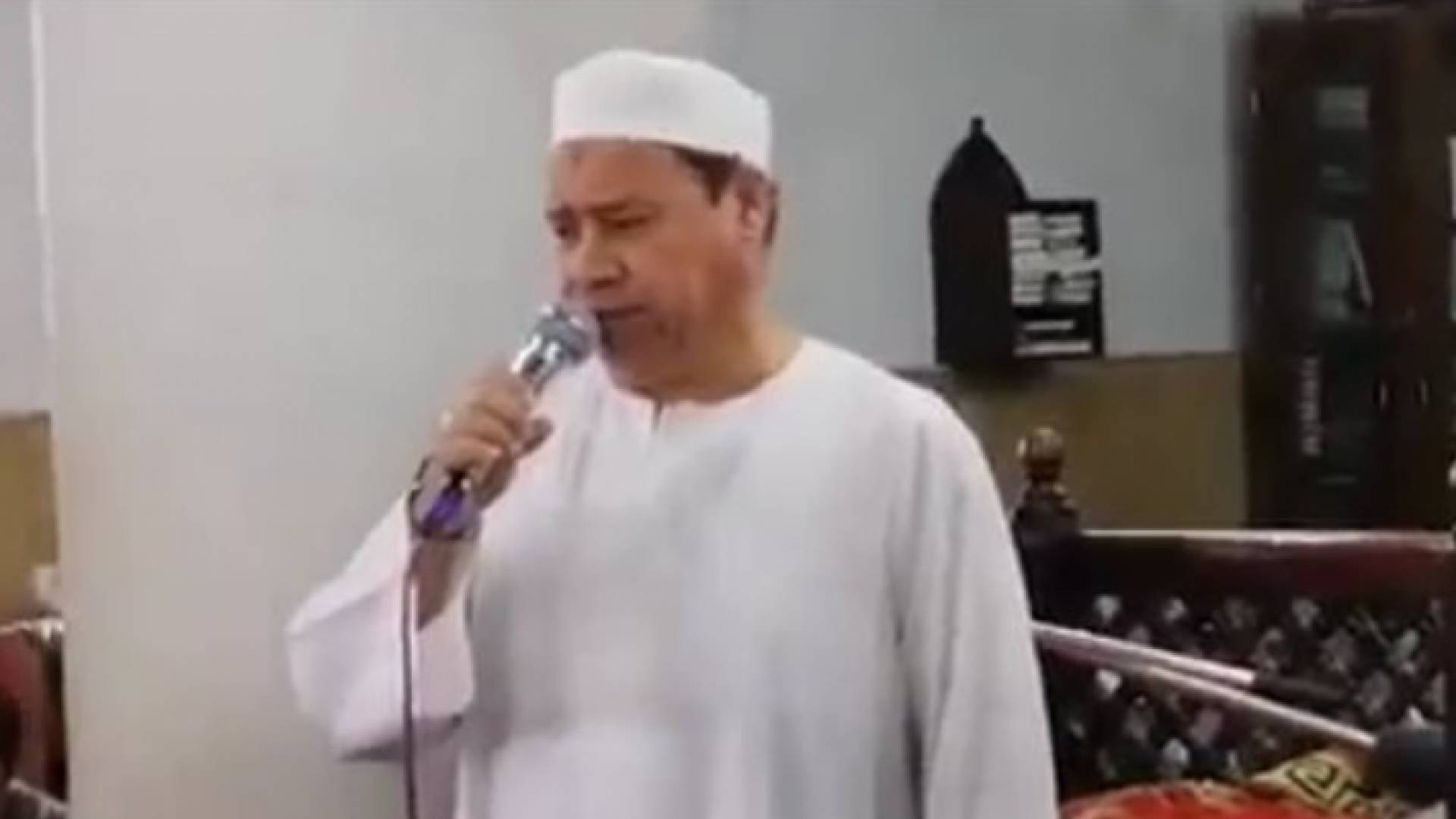 إمام المسجد كما تم تداولها من مواقع إخبارية مصرية