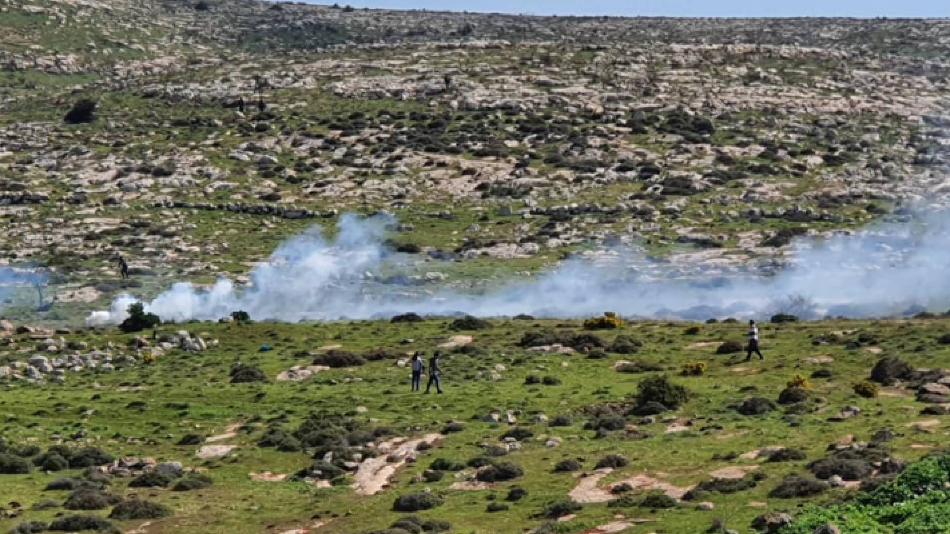 جانب من المواجهات