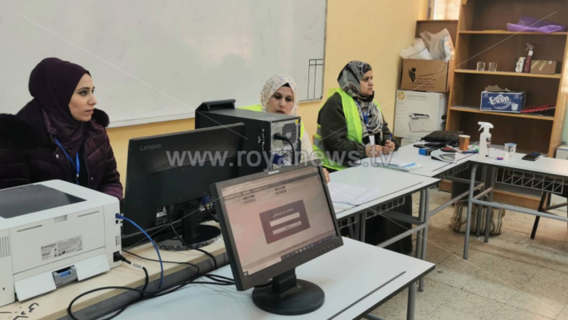 أحد مراكز الاقتراع