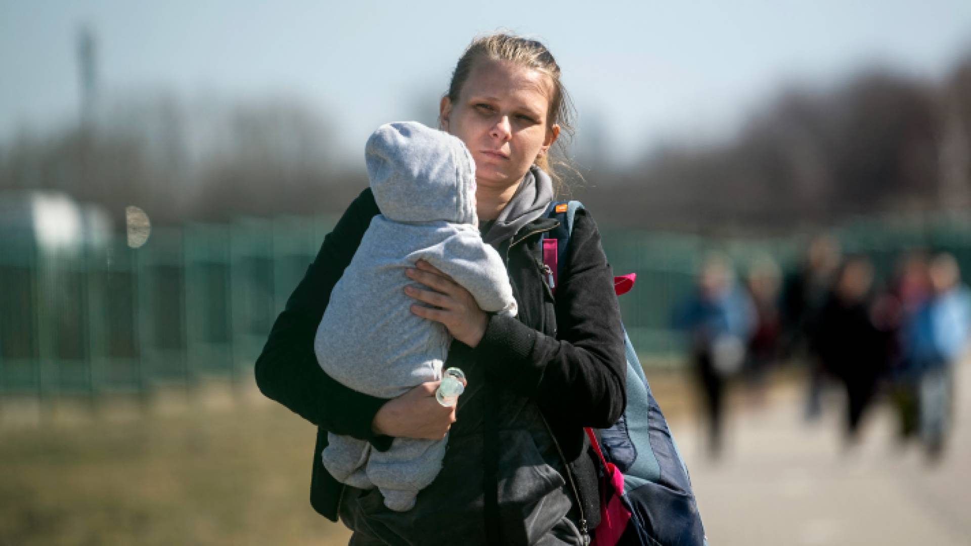 لاجئة أوكرانية