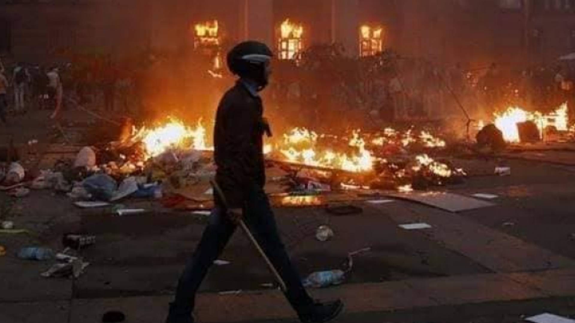 إحدى الصور المستخدمة على أنها للدمار الذي تسببت به القوات الروسية في أوكرانيا