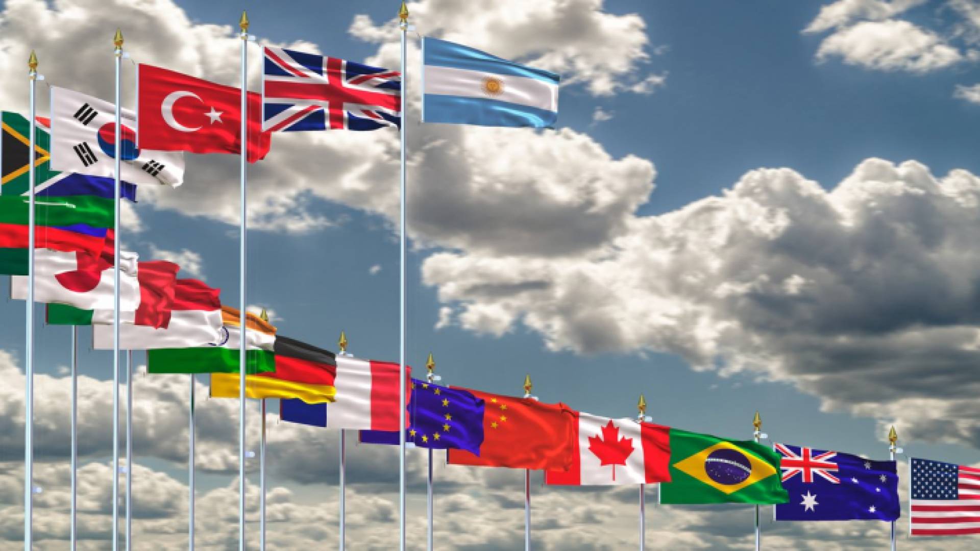 أعلام دول مجموعة العشرين