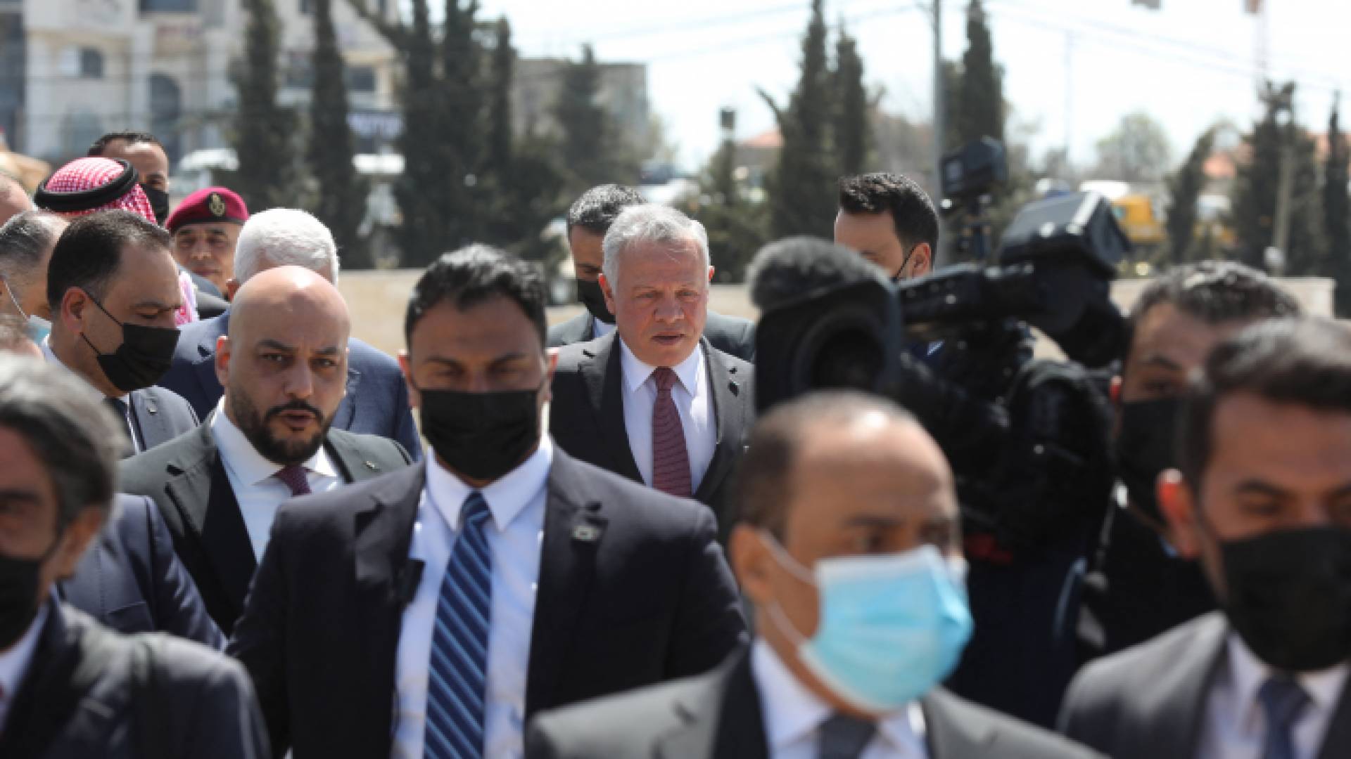 جلالة الملك عبدالله الثاني في رام الله