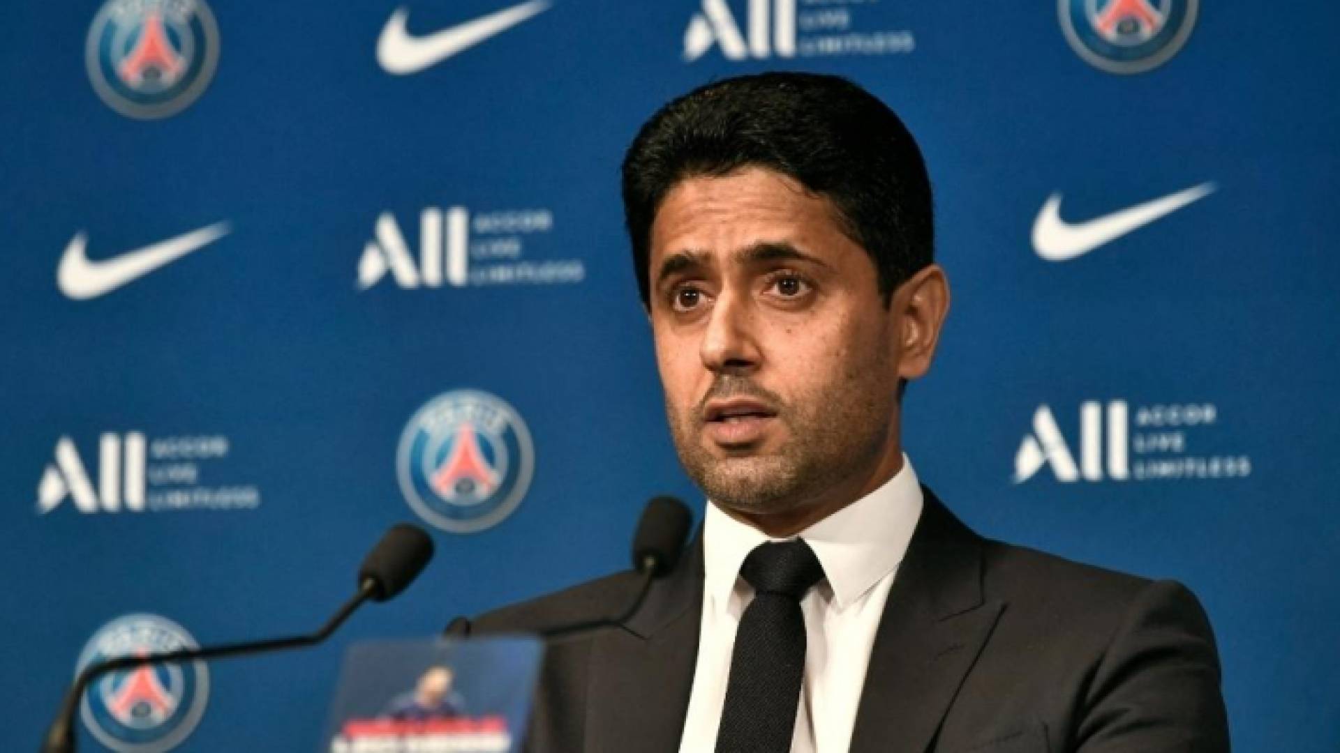 رئيس رابطة الأندية الأوروبية ونادي باريس سان جيرمان ناصر الخليفي