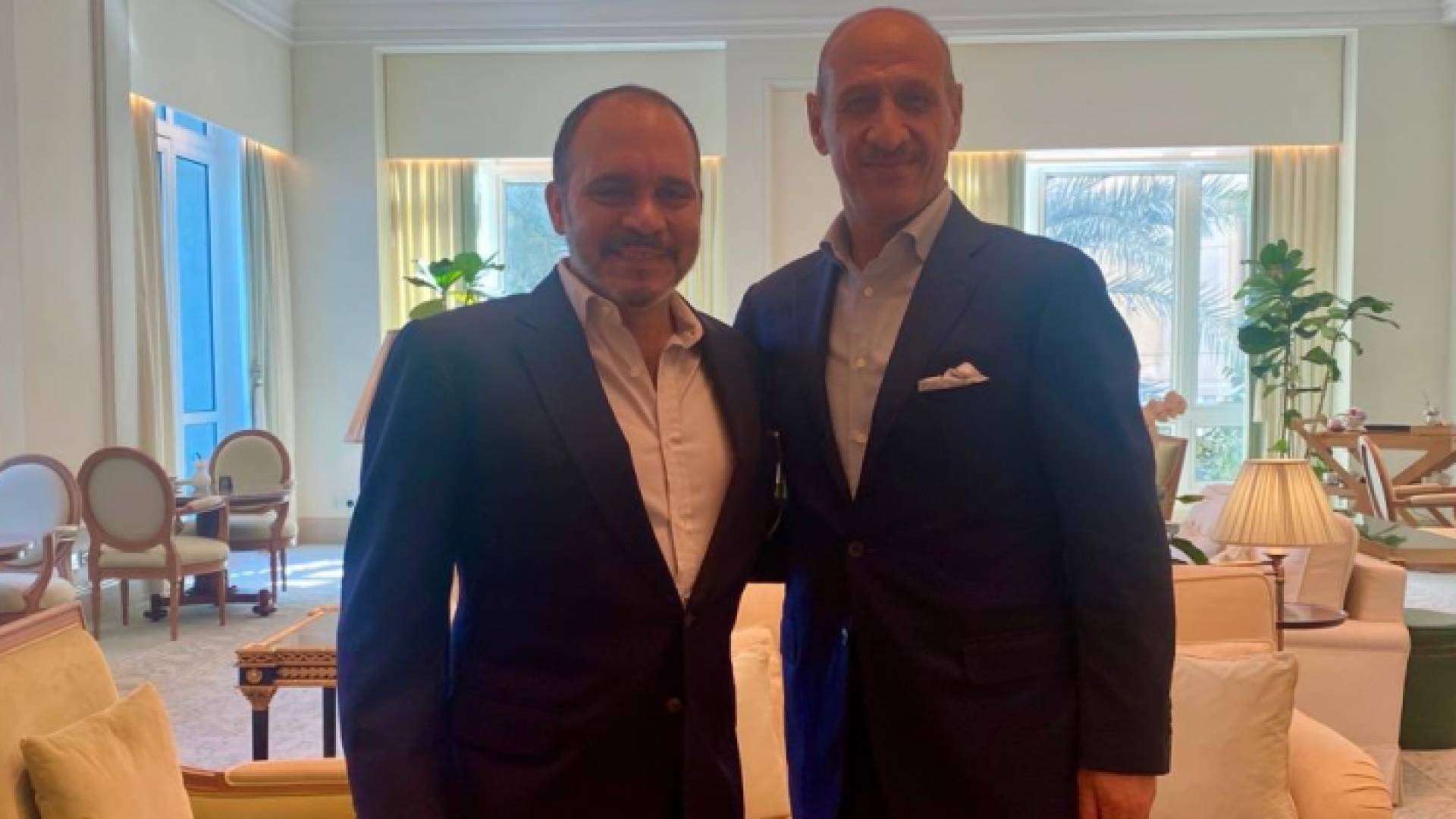 وزير الشباب والرياضة ووزير الثقافة عدنان درجال وسمو الأمير علي بن الحسين