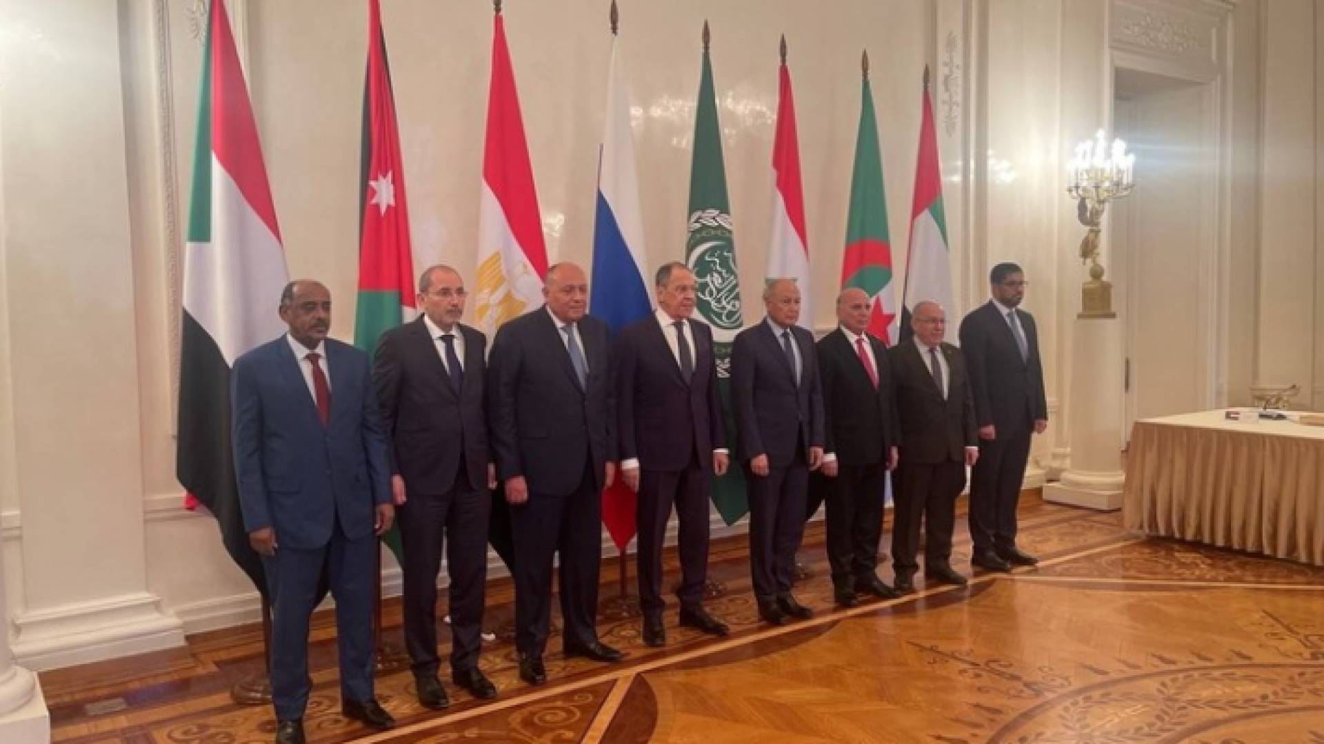 لافروف يكشف عن نتائج لقائه المجموعة الوزارية العربية